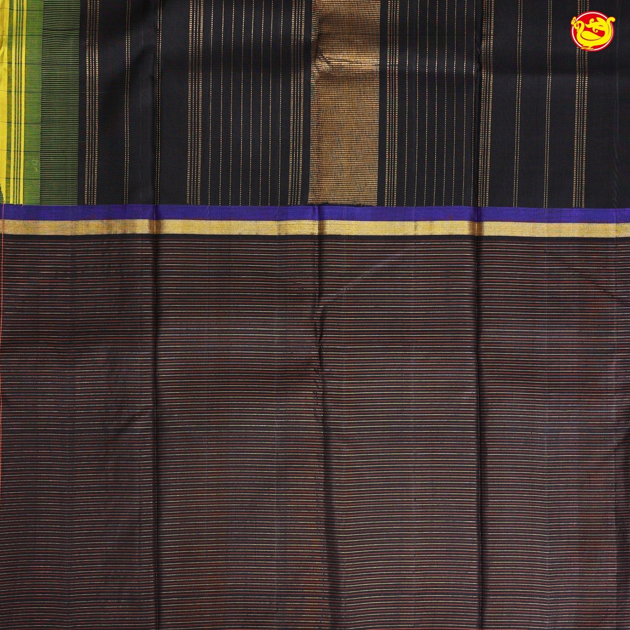 Multicolor Checked Motifs Soft Silk Saree - Thenianantham