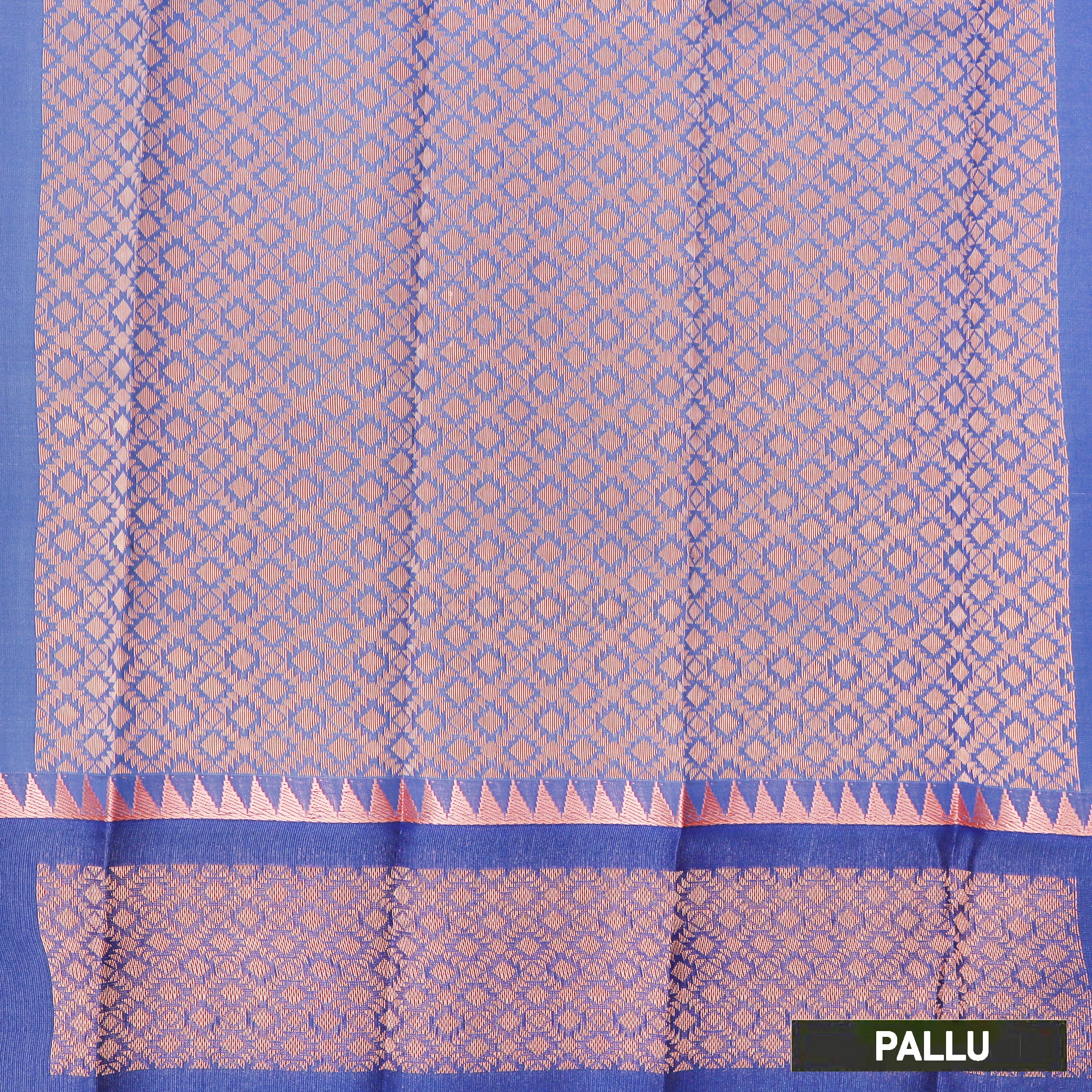 Green With Blue Border Silk Cotton Saree