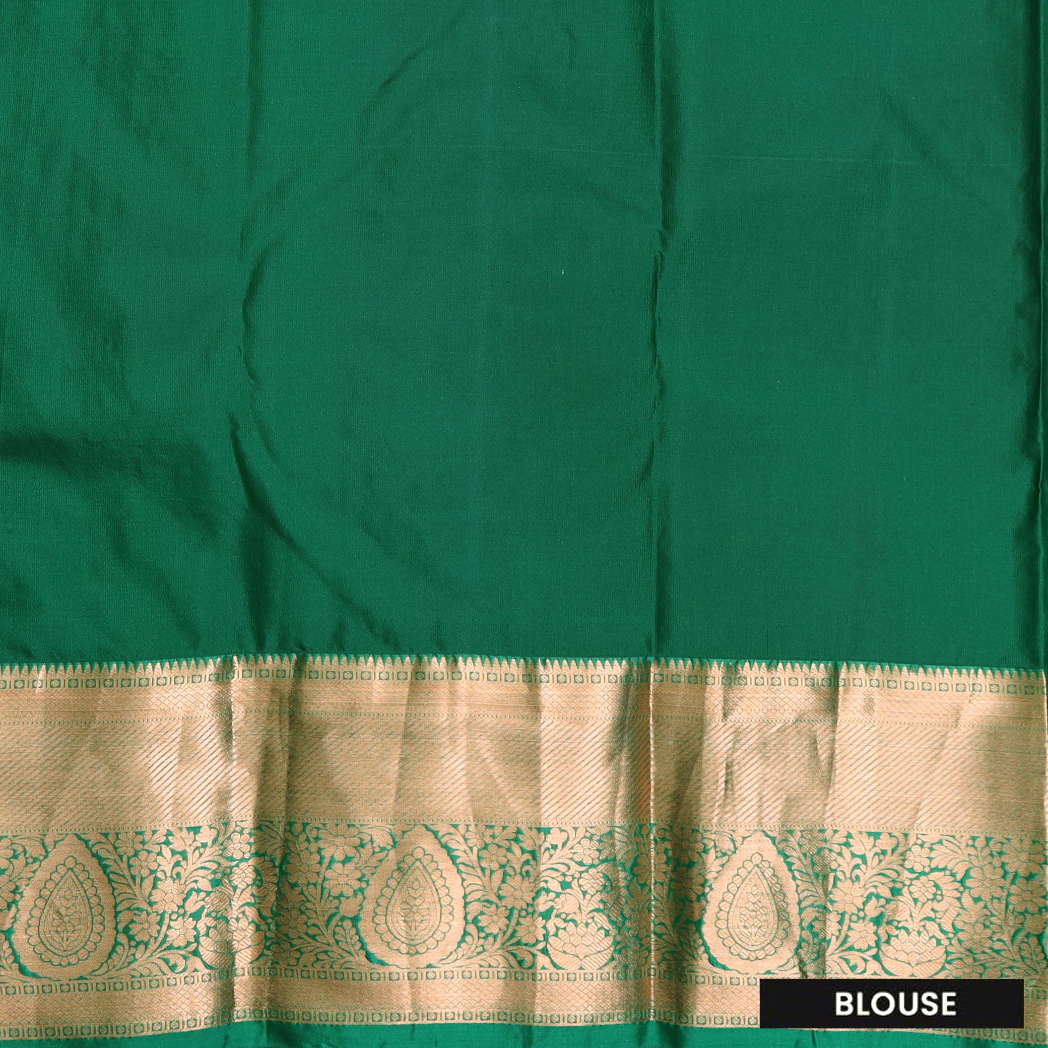 Red with Green Pure Kanchipuram Art Silk Saree