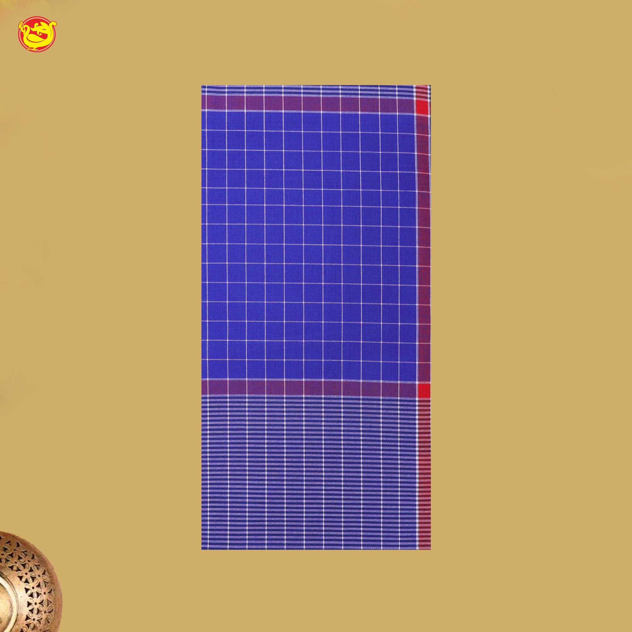 Men’s Checked Cotton Stitched Lungi