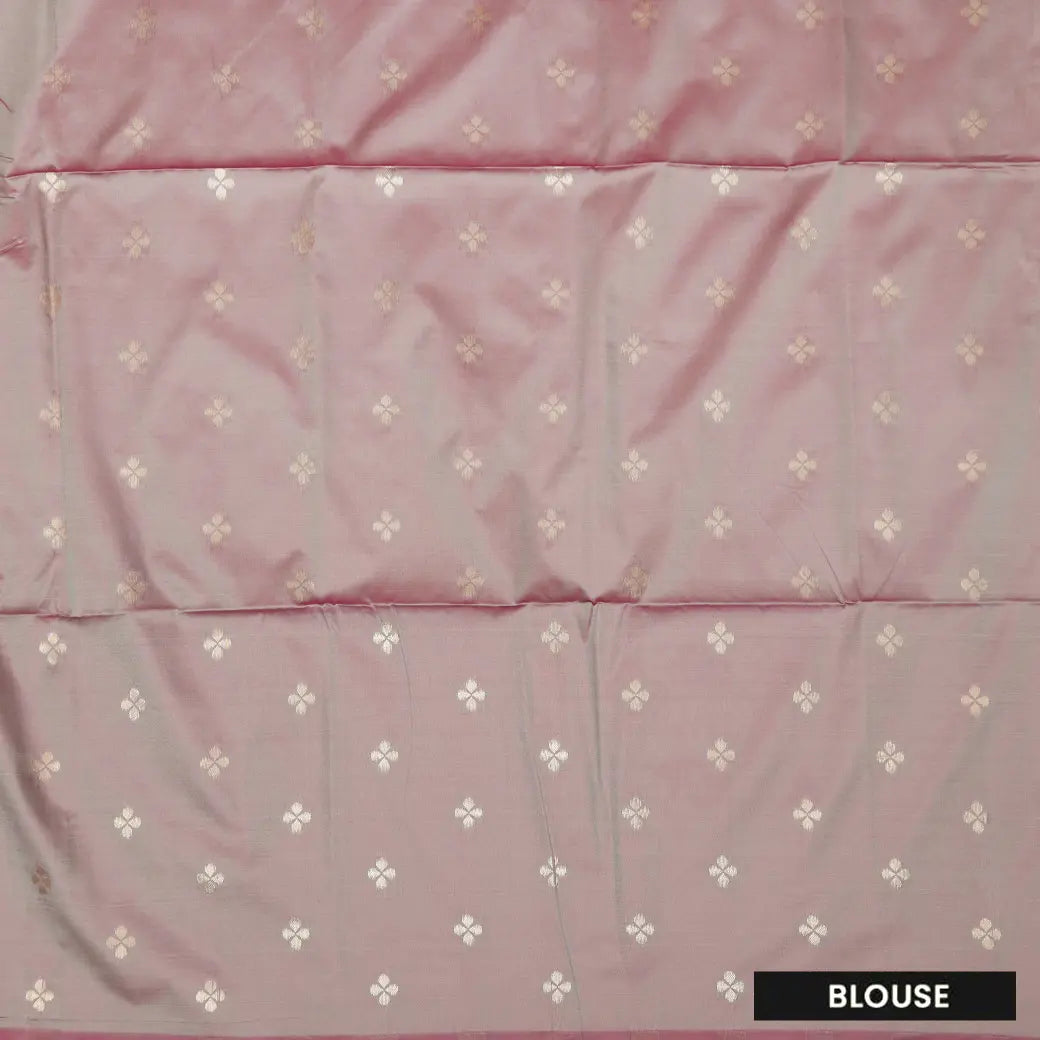 Dark Pink with Pale Green Soft Silk Saree