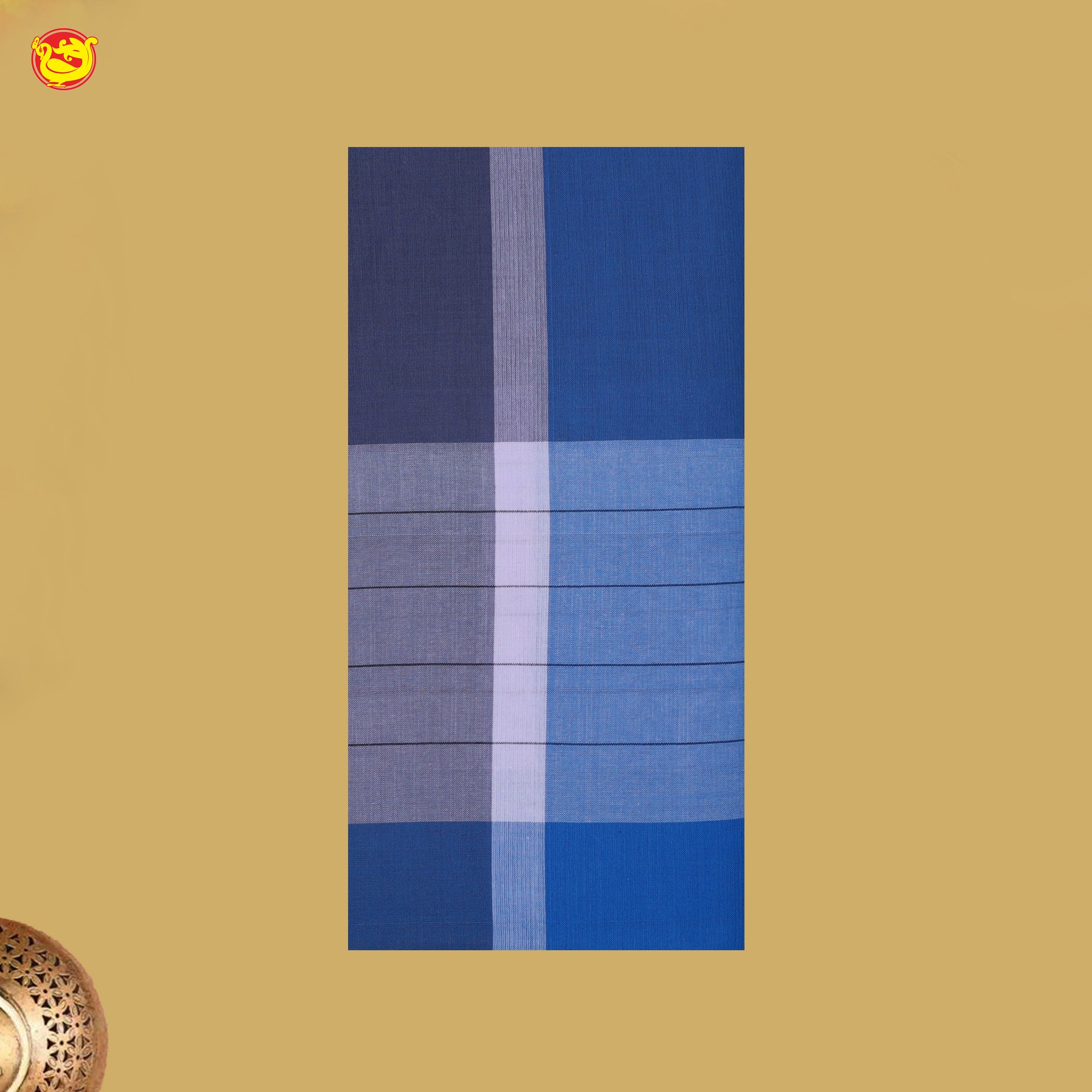Men’s Checked Cotton Stitched Lungi