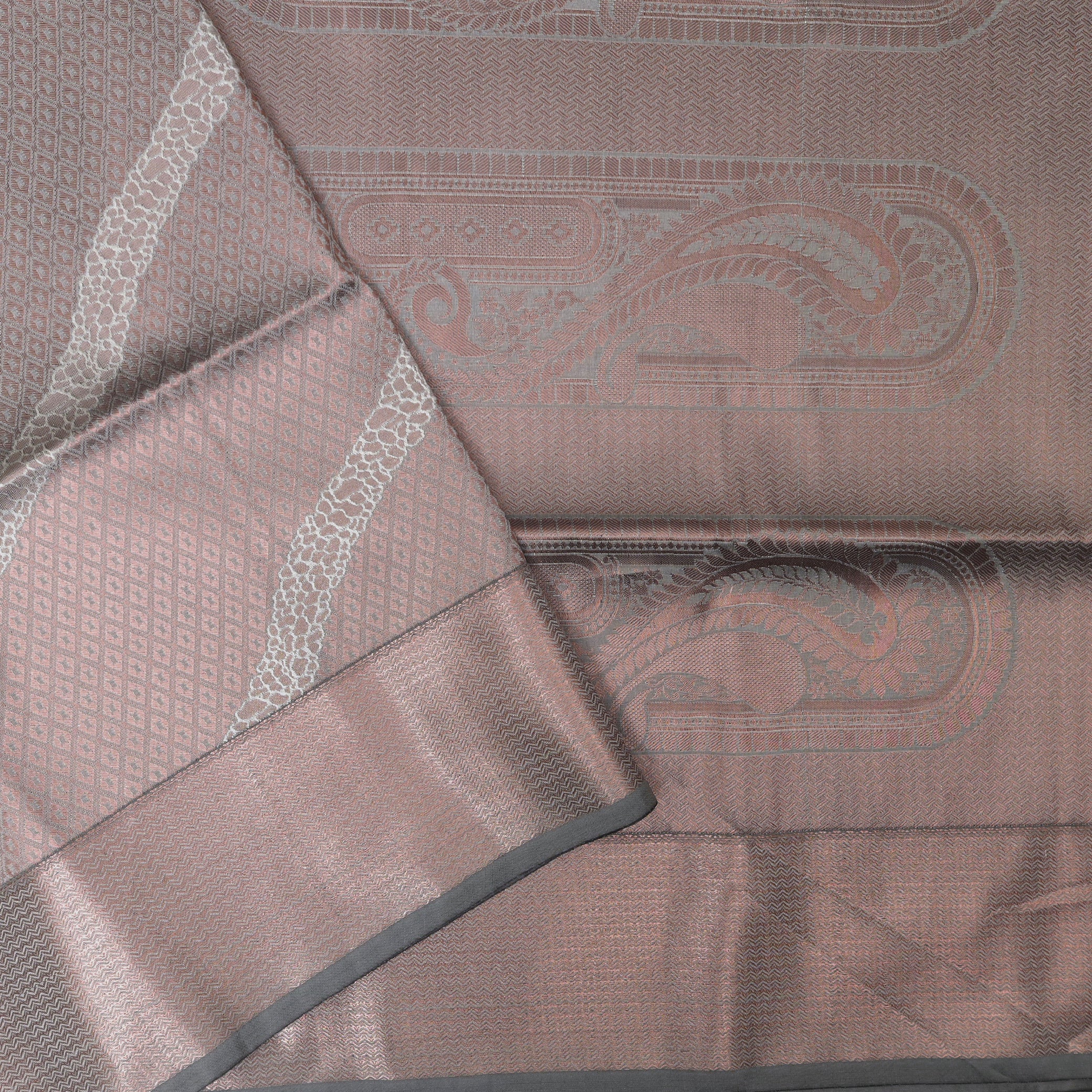 Grey Colour Soft Silk Saree