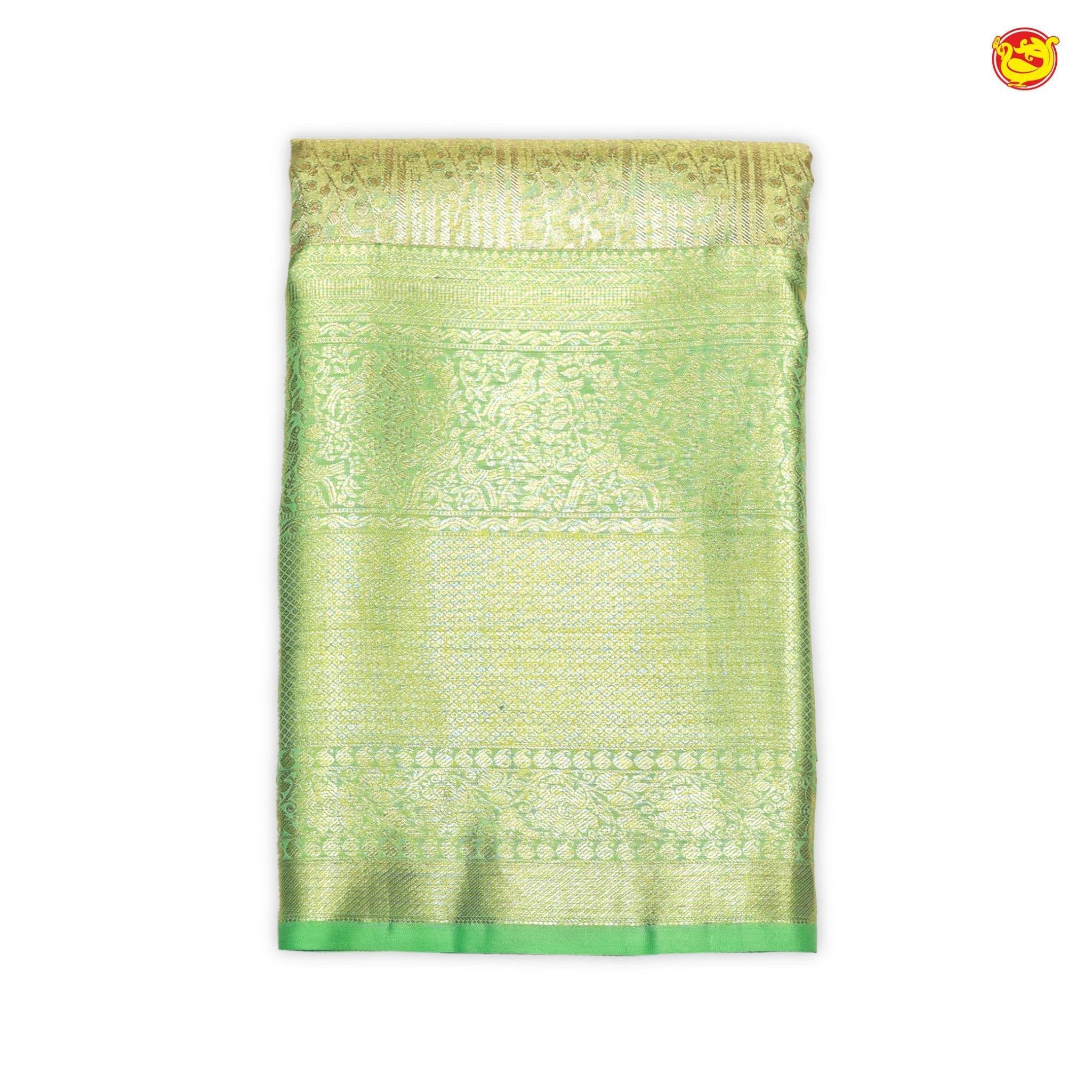 Pastel Green Pure Kanchipuram Silk Saree - Thenianantham
