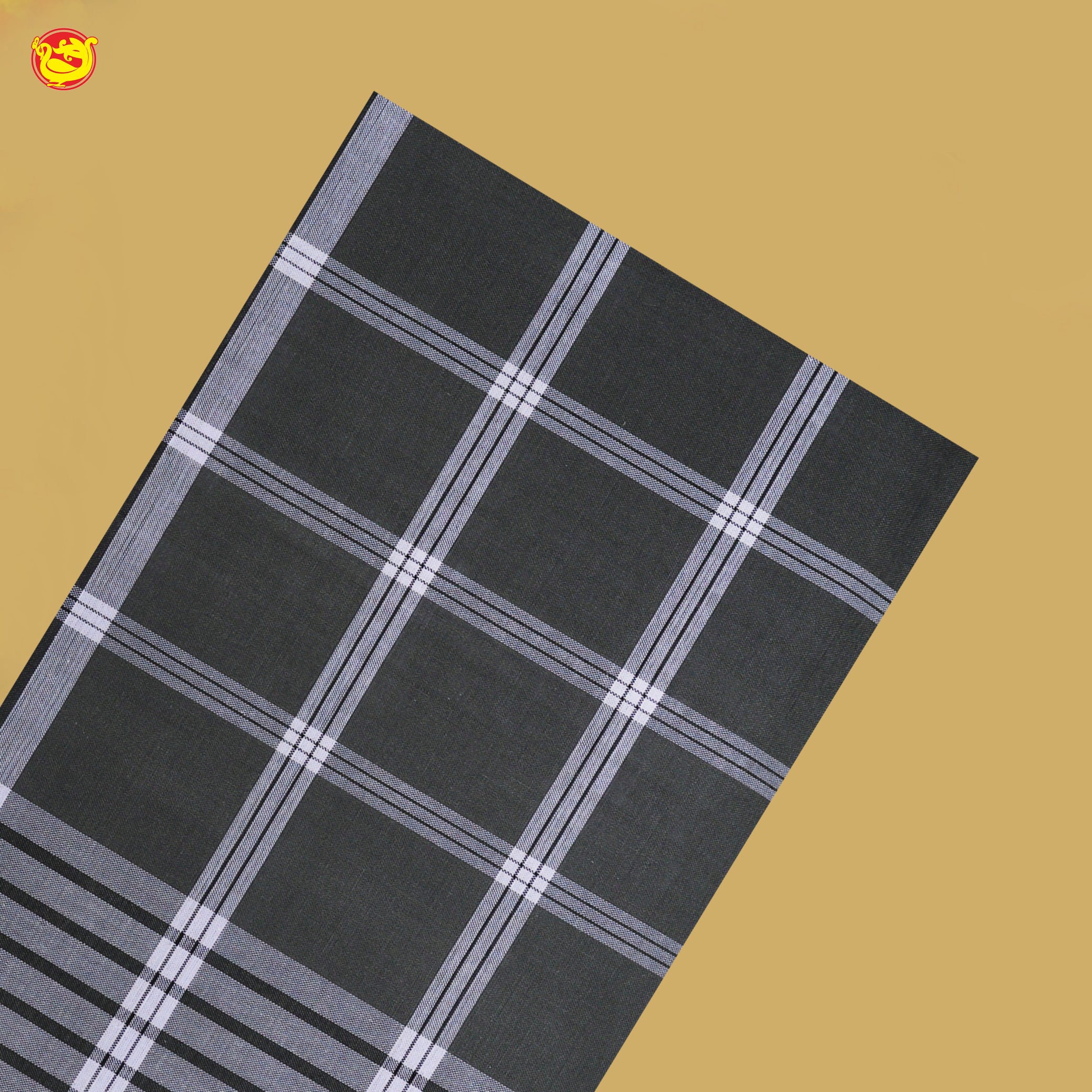 Men’s Checked Cotton Stitched Lungi