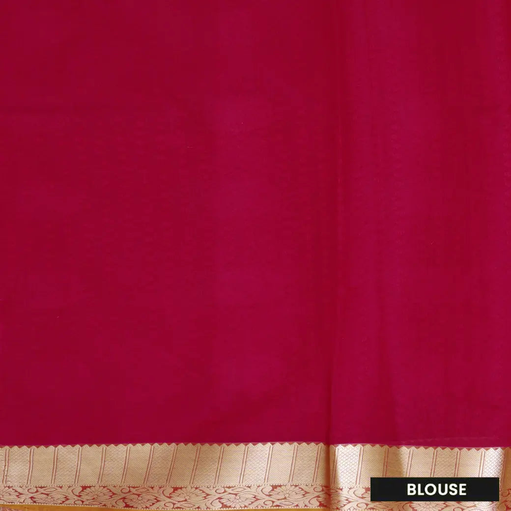 Red Colour Silk Cotton Saree