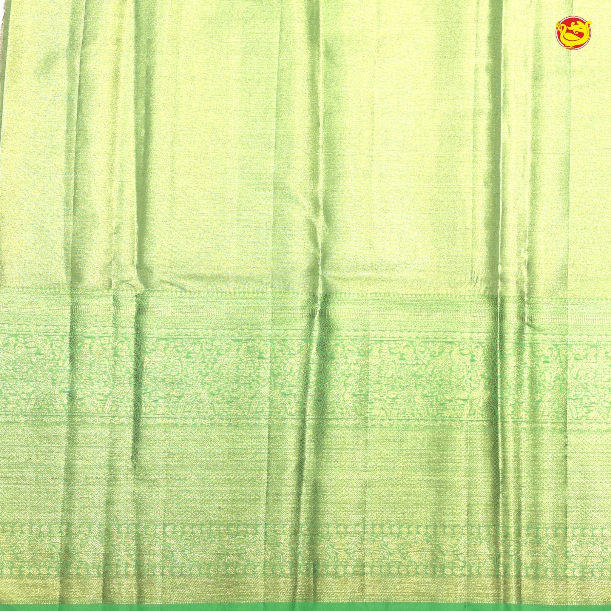Pastel Green Pure Kanchipuram Silk Saree - Thenianantham