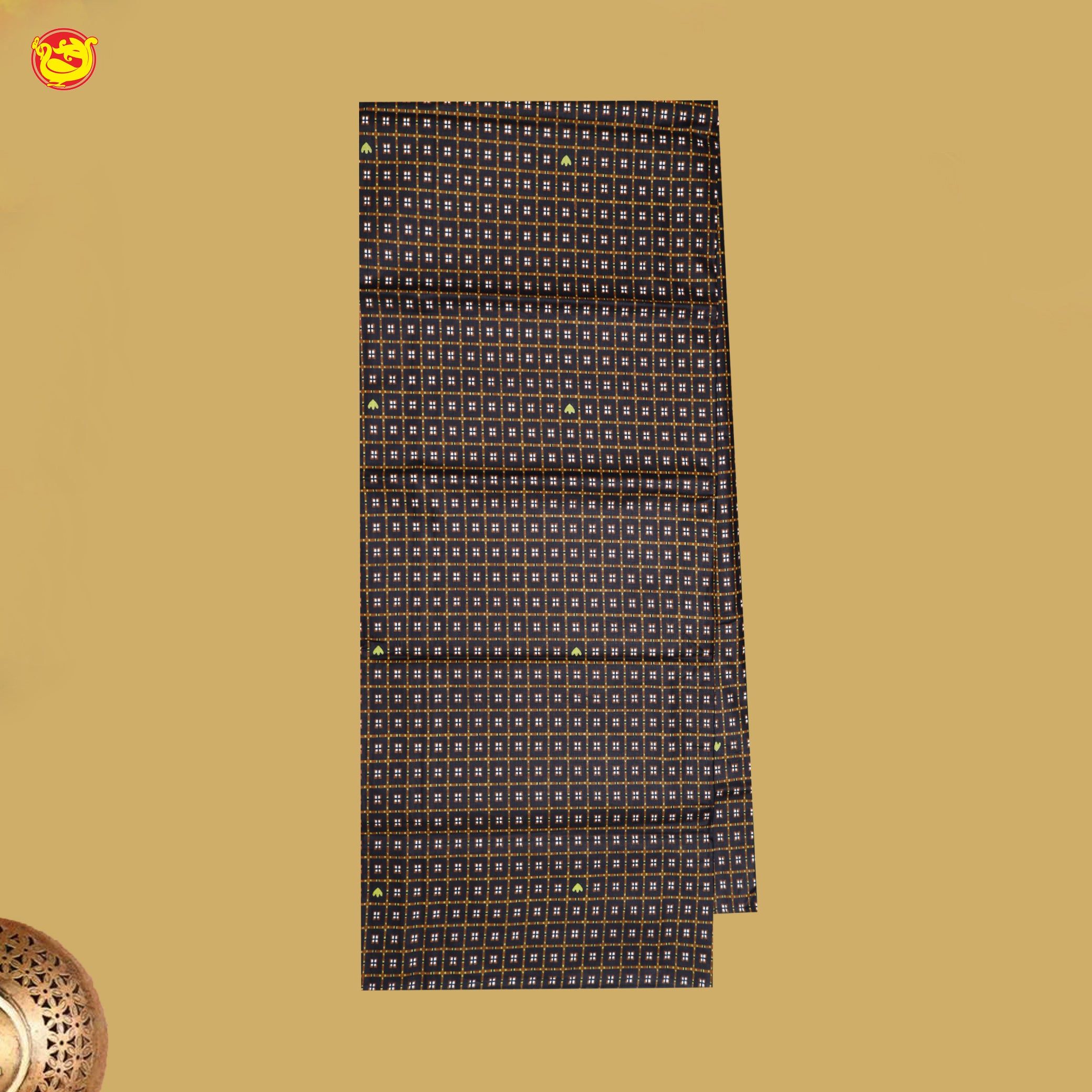 Men’s Checked Cotton Stitched Lungi