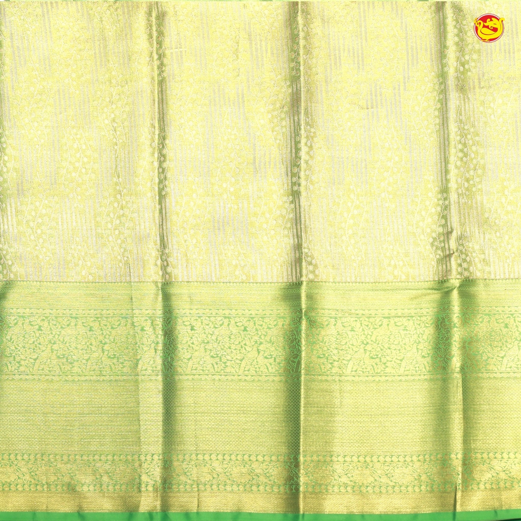 Pastel Green Pure Kanchipuram Silk Saree - Thenianantham