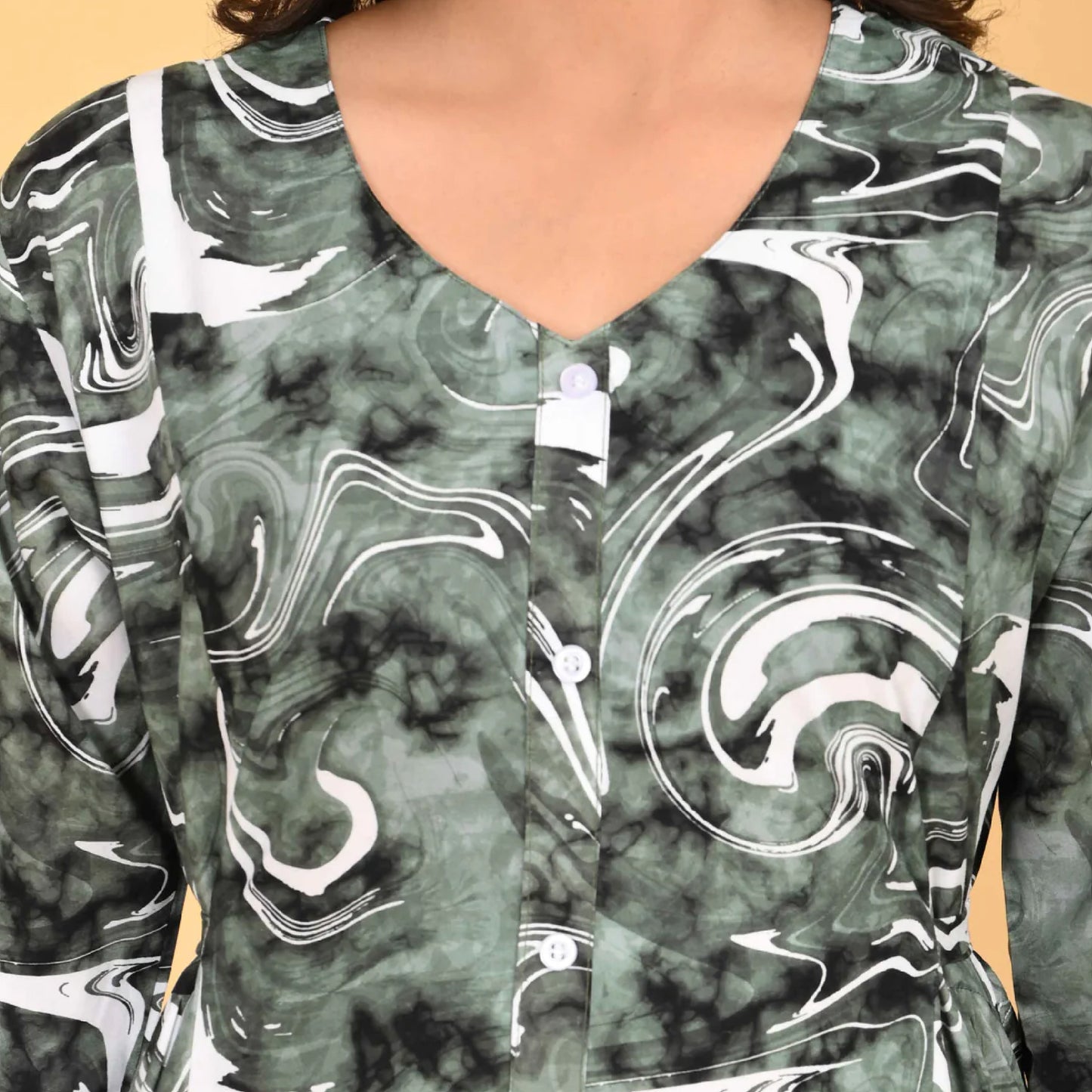 Green Colour Women’s Nighty