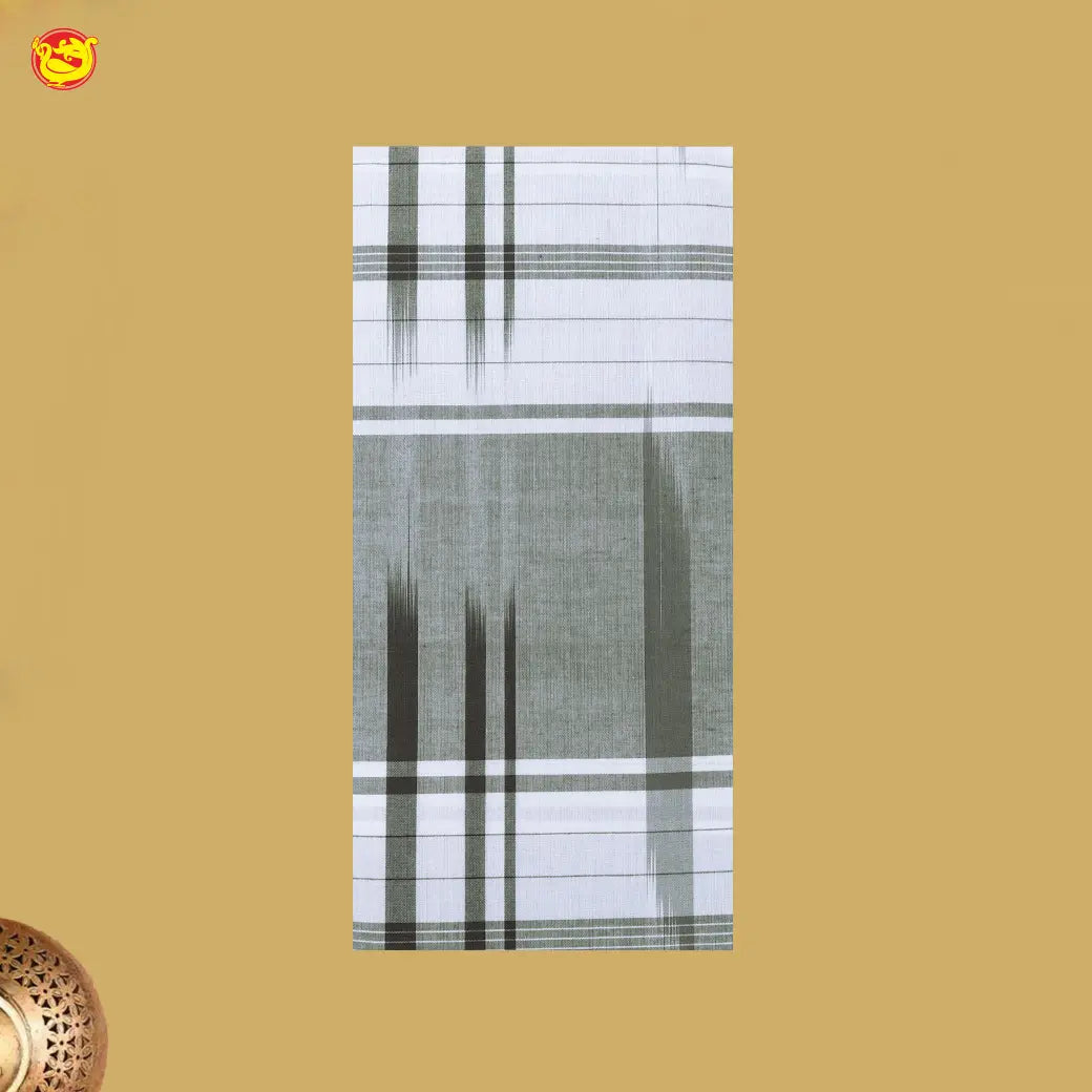 Men’s Checked Cotton Stitched Lungi