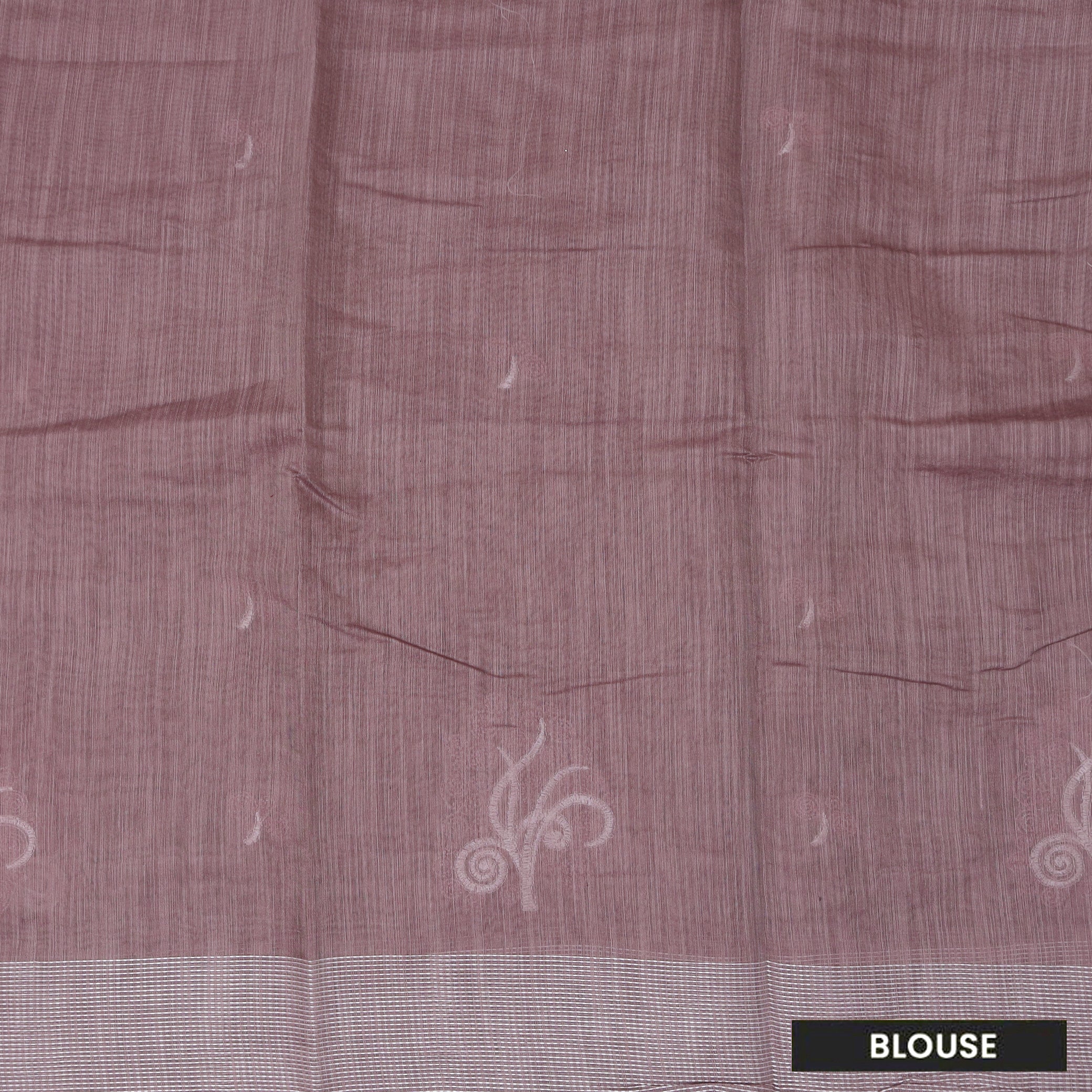 Rosy brown Color Linen Cotton Saree