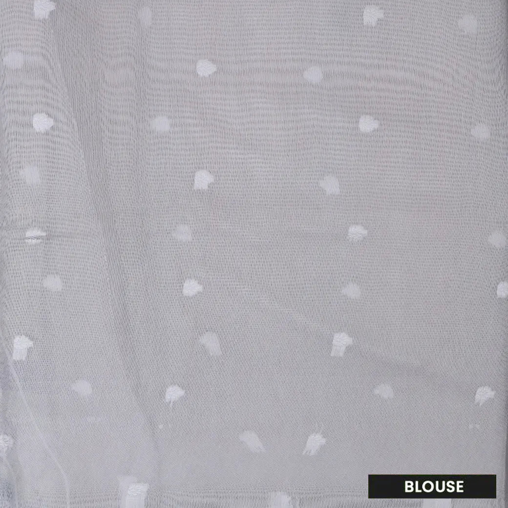 LIGHT GREEN WITH GREY Semi Burberry Silk Saree