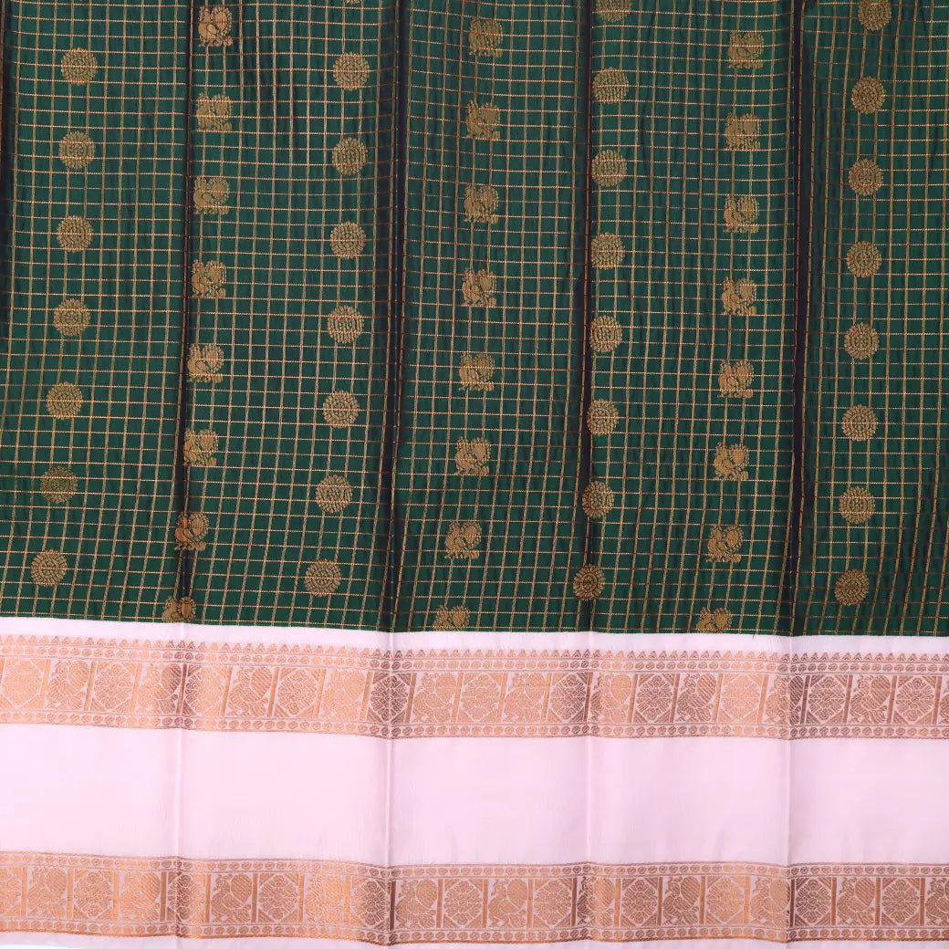 Green with Light Baby Pink Art Silk Saree