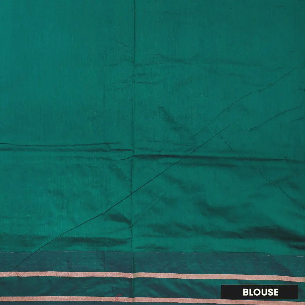 Red With Green Premium Quality Kalyani Cotton Saree