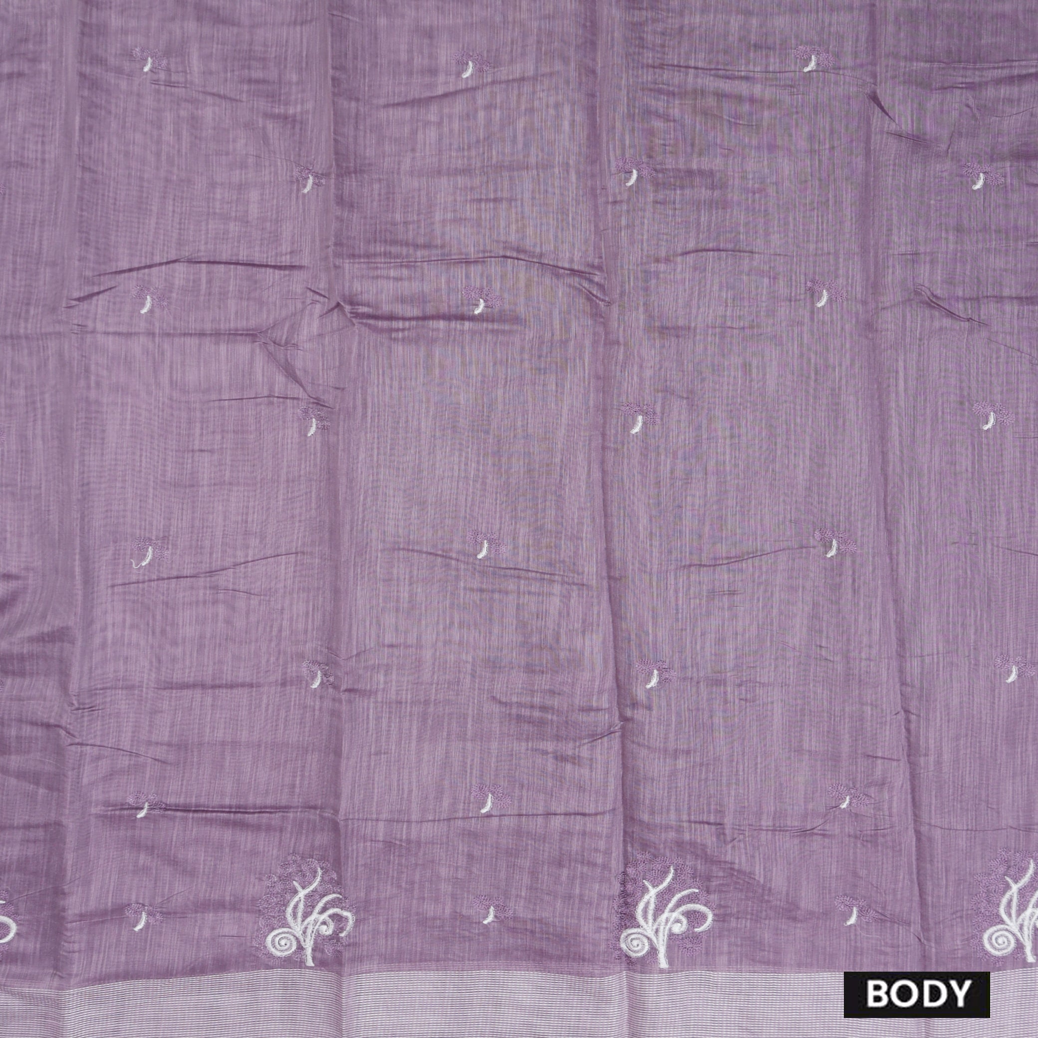 Light Purple Color Linen Cotton Saree