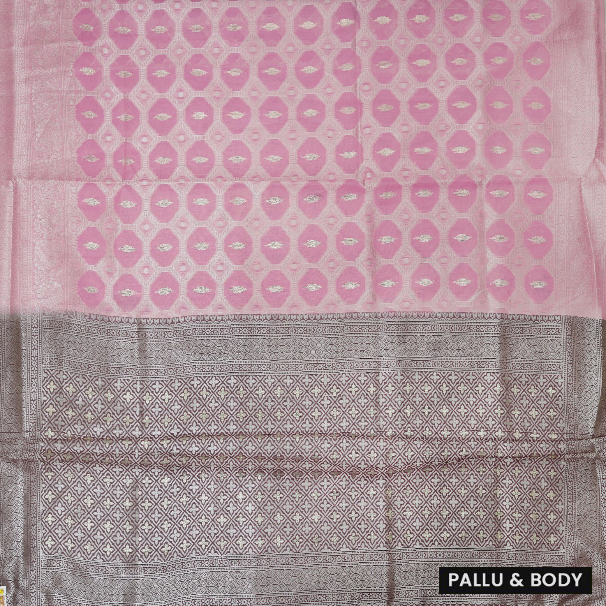 Light Pink Colour Fancy Weaving Saree
