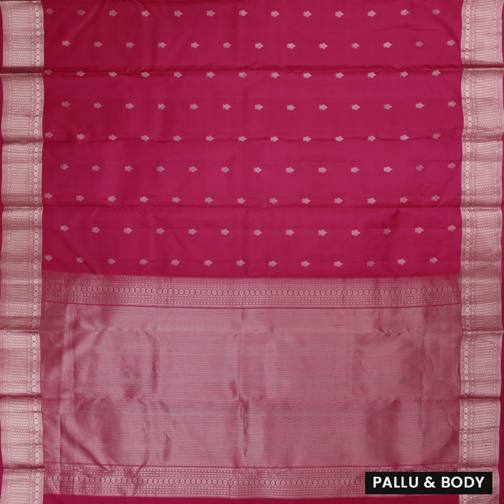 Pink Colour Gold Zari Yuvana Semi Soft Silk Saree