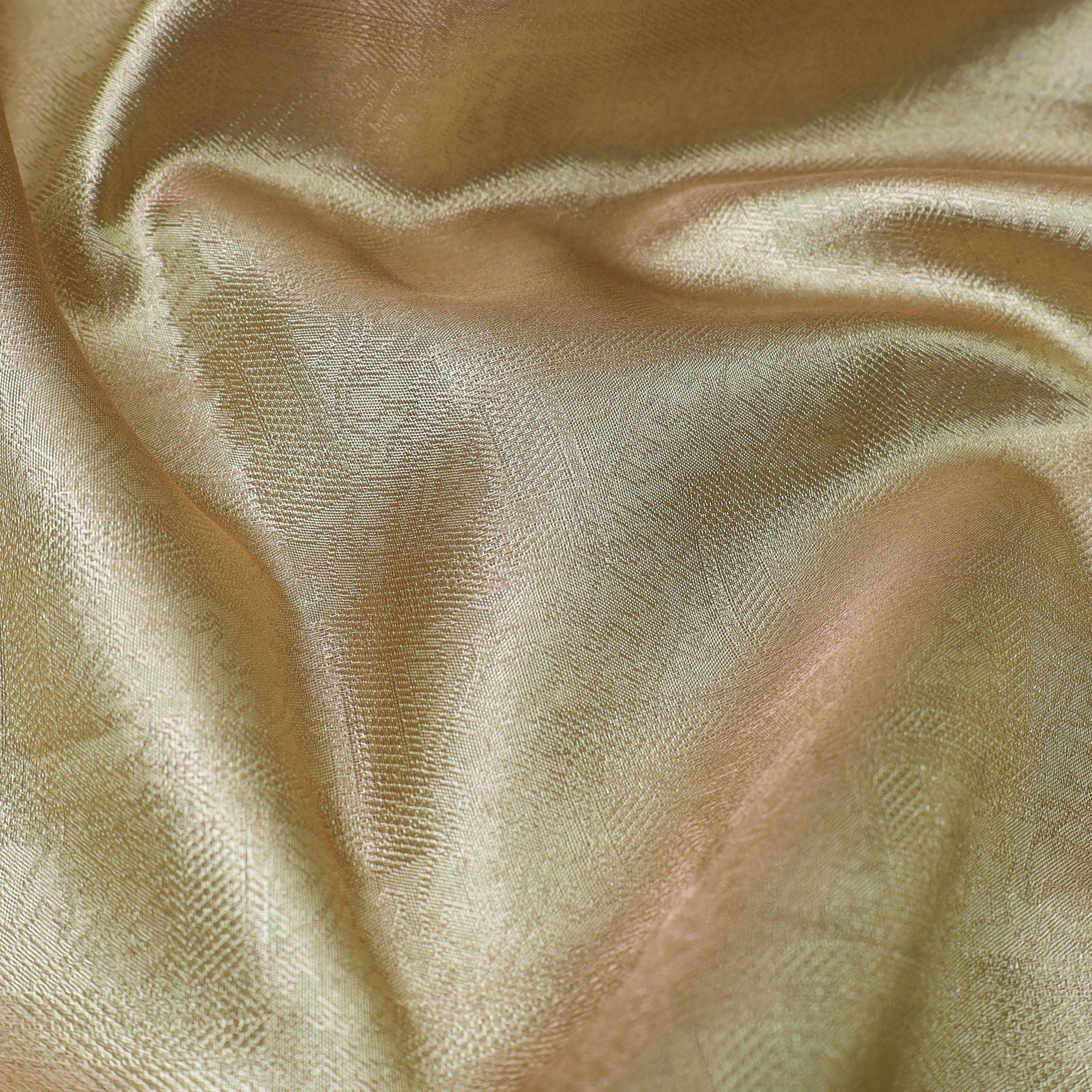 Gold Yellow With Pink Golden Zari Border Wedding Silk Saree