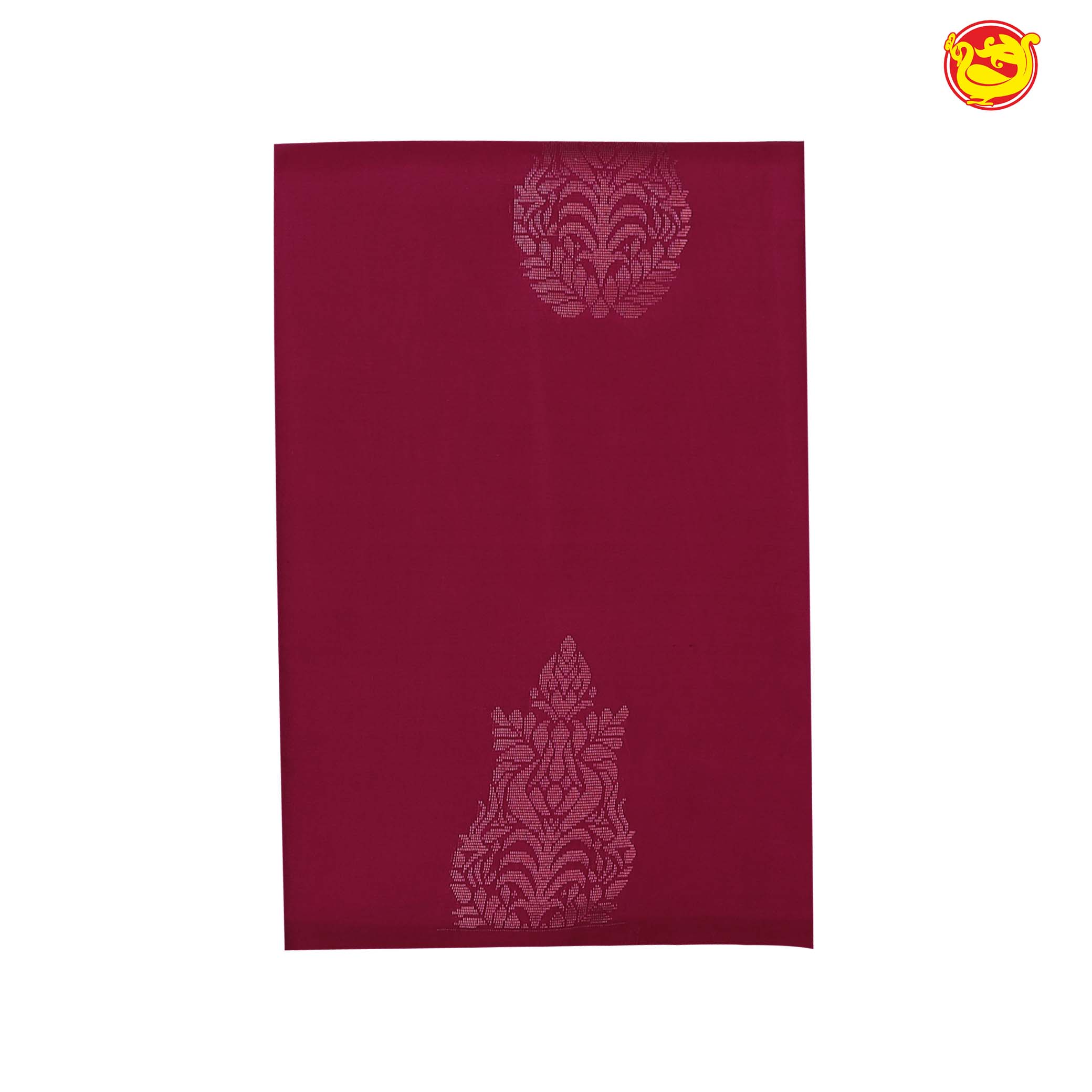 Maroon with Green Traditional Buttas Soft Silk Saree