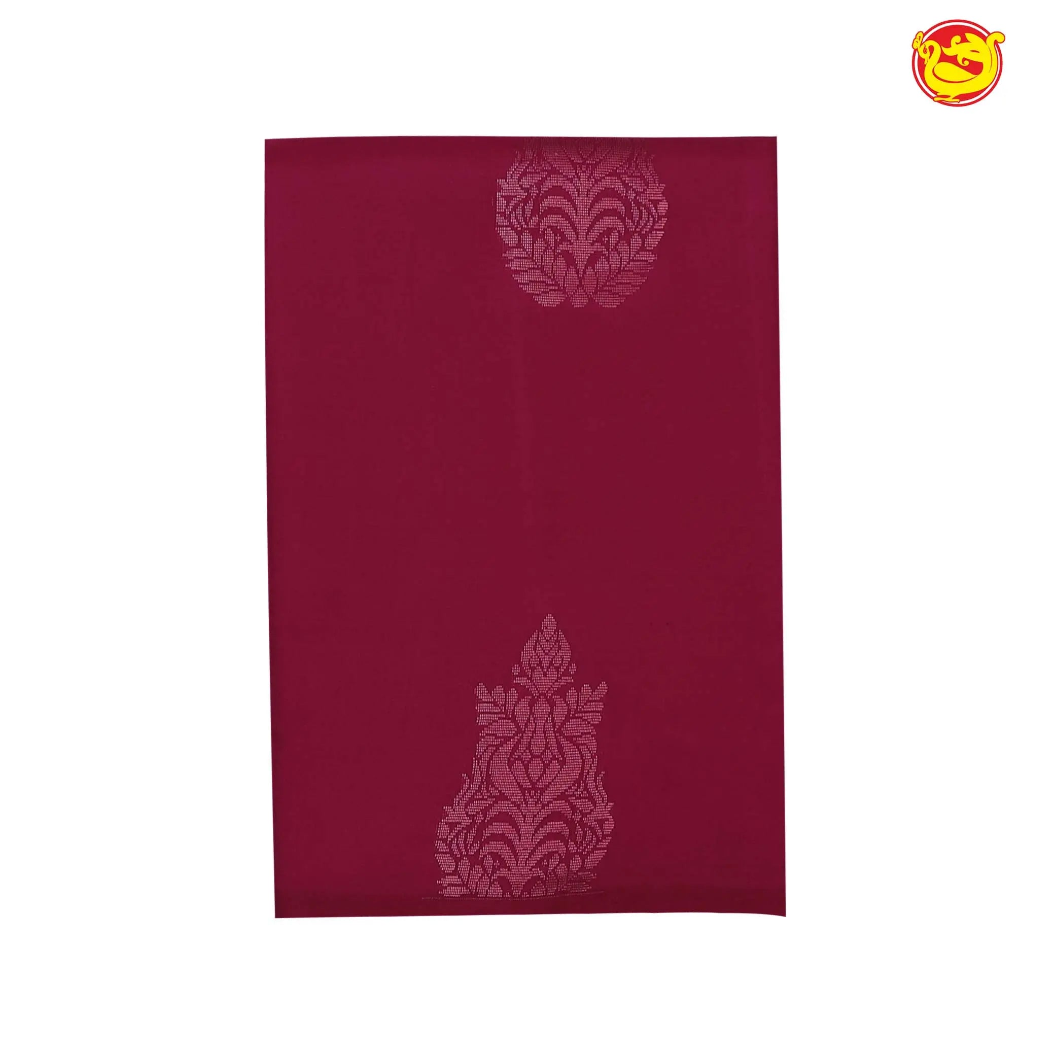 Kumkum pink with peacock green pallu soft silk saree