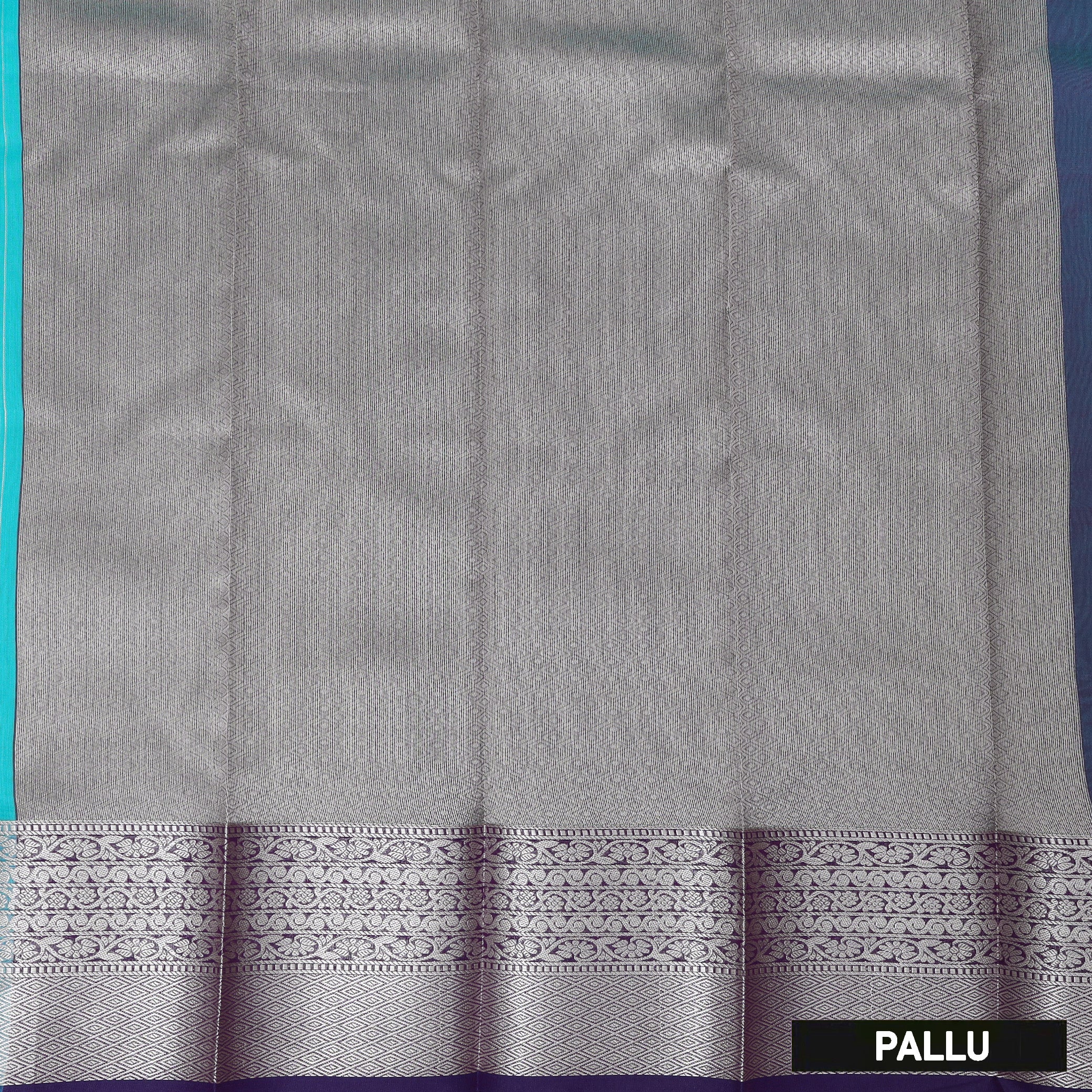 Blue With Purple Silk Cotton Saree