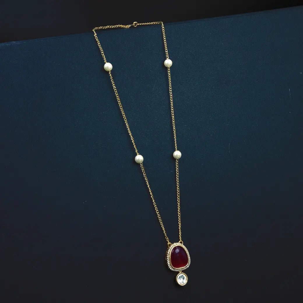 Victorian pendant chain and earrings - Thenianantham