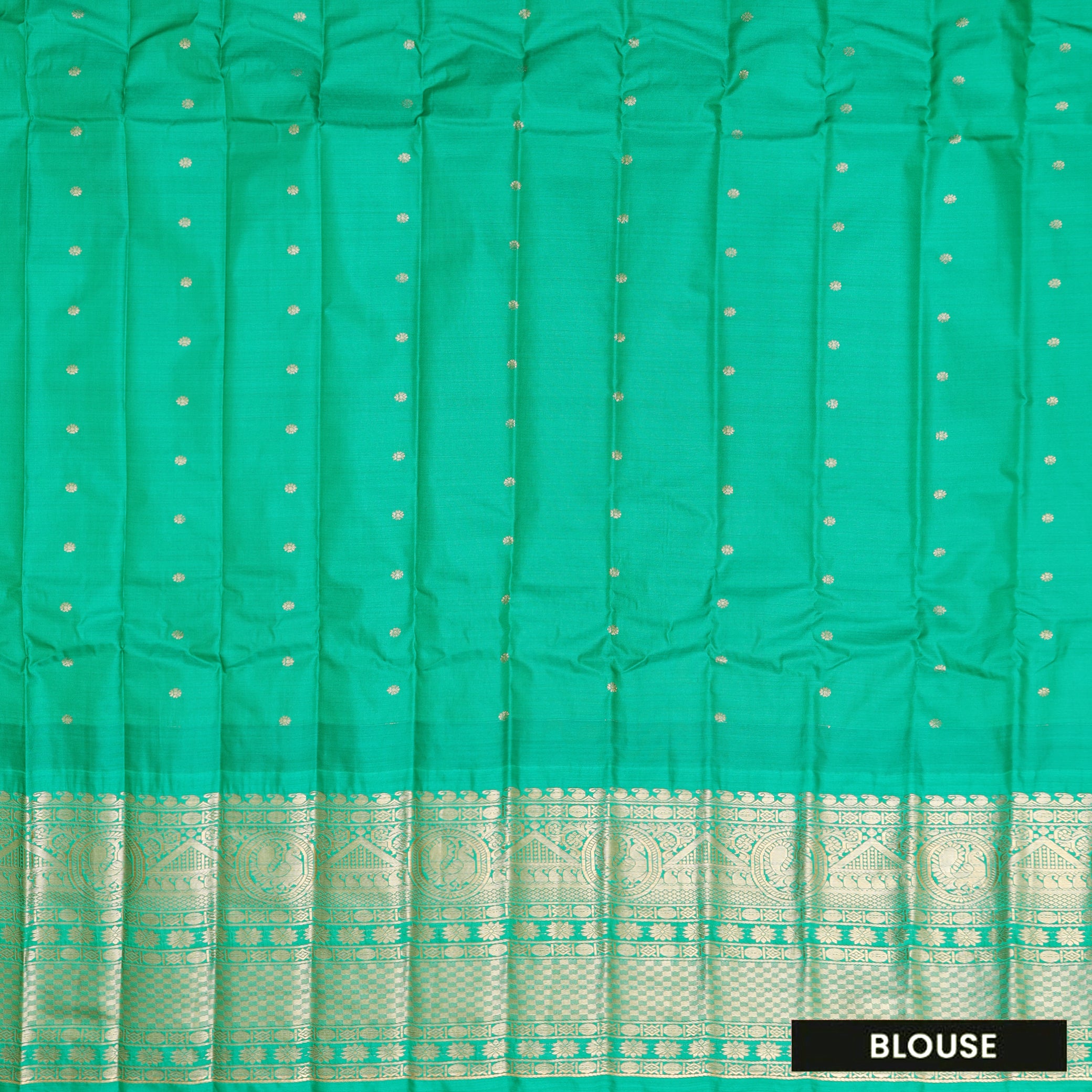 Red with Green Gadwal silk saree