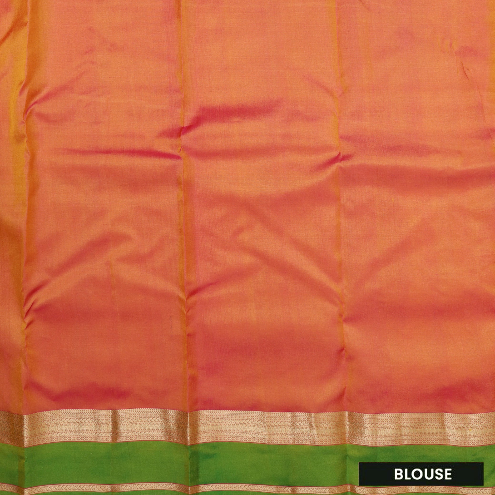 Yellow With Orange Gold Zari Yuvana Semi Soft Silk Saree