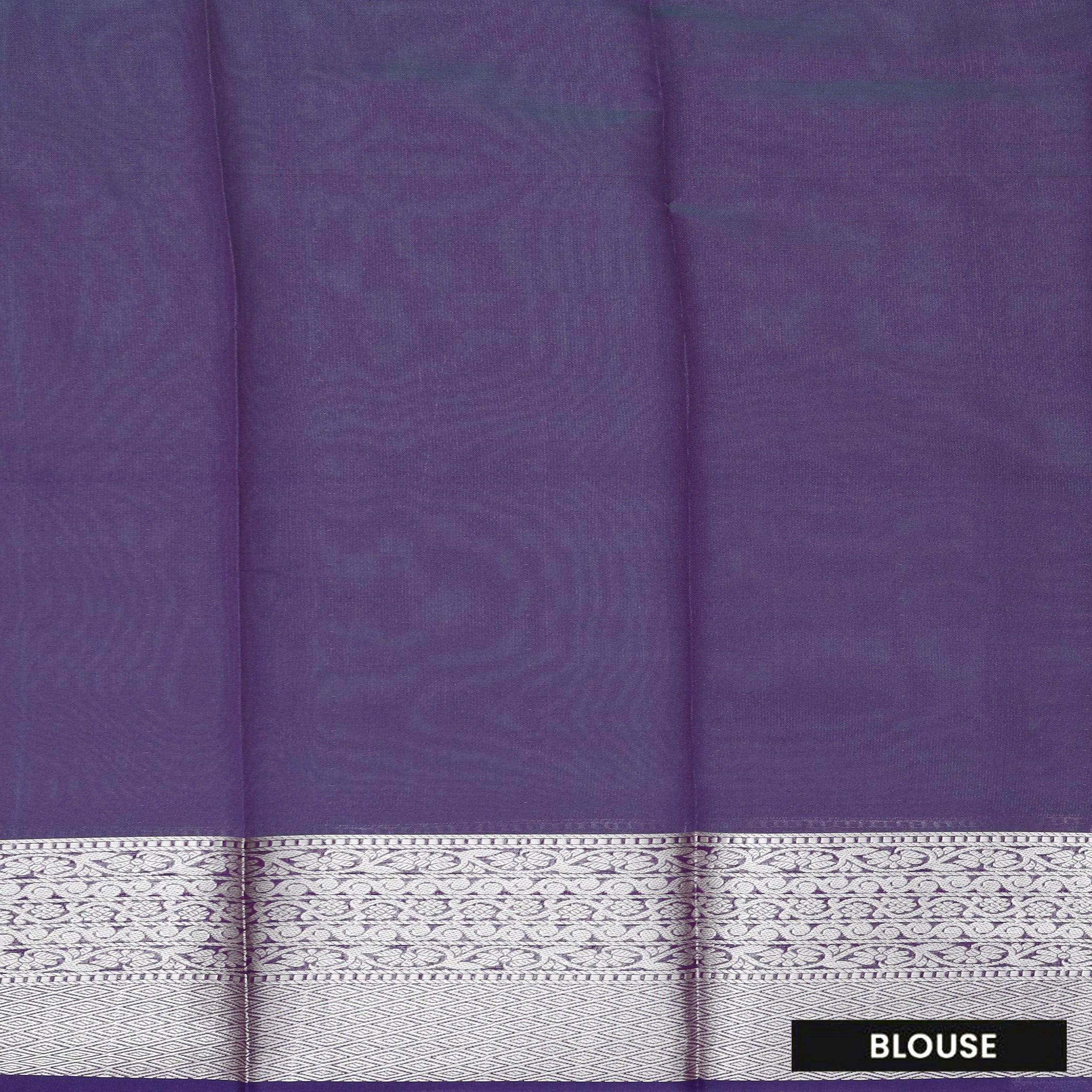 Blue With Purple Silk Cotton Saree