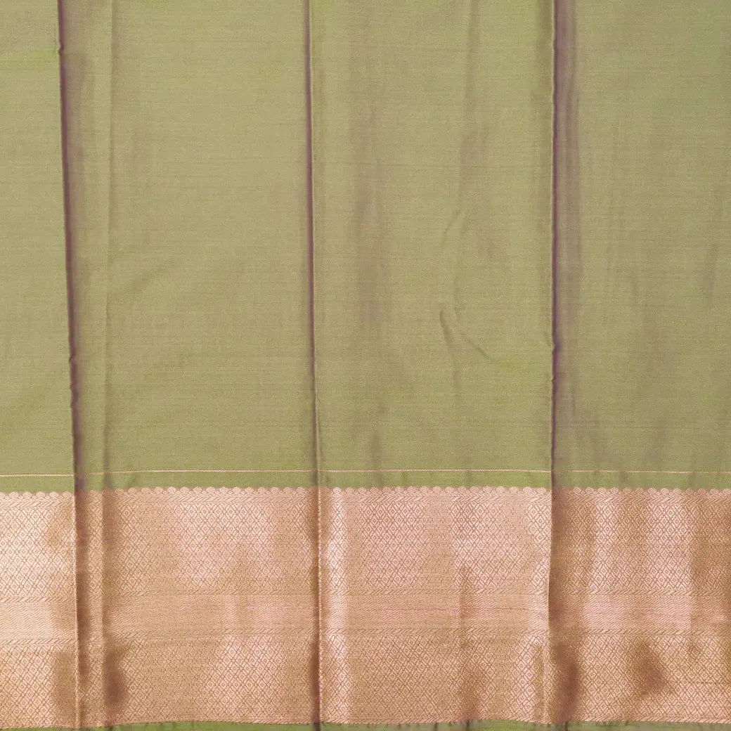 Maroon with Light Green Art Silk Saree