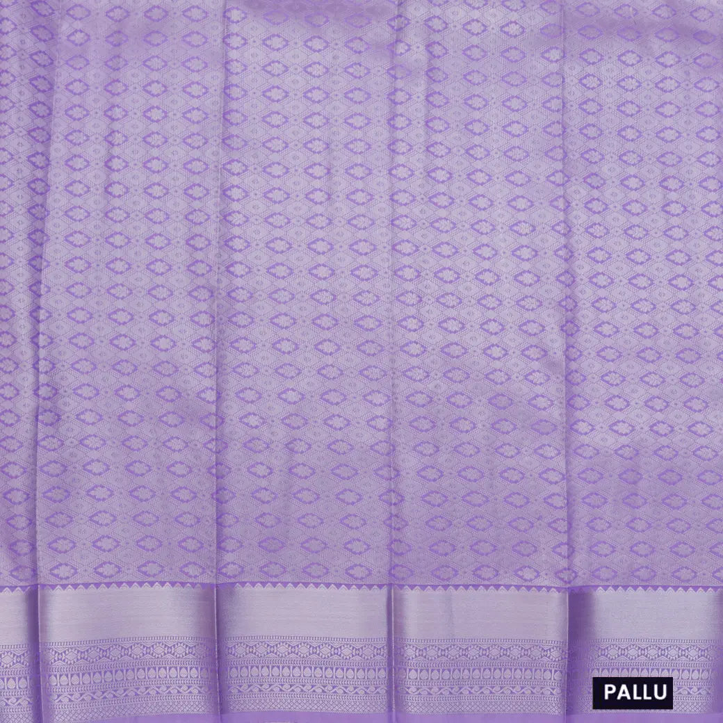 Lavender with Silver Art Silk Saree