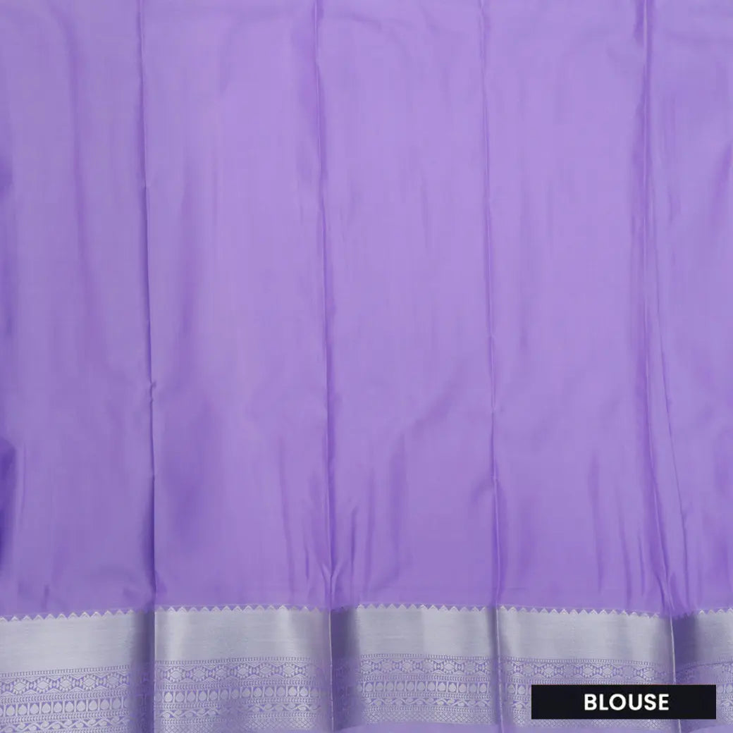 Lavender with Silver Art Silk Saree