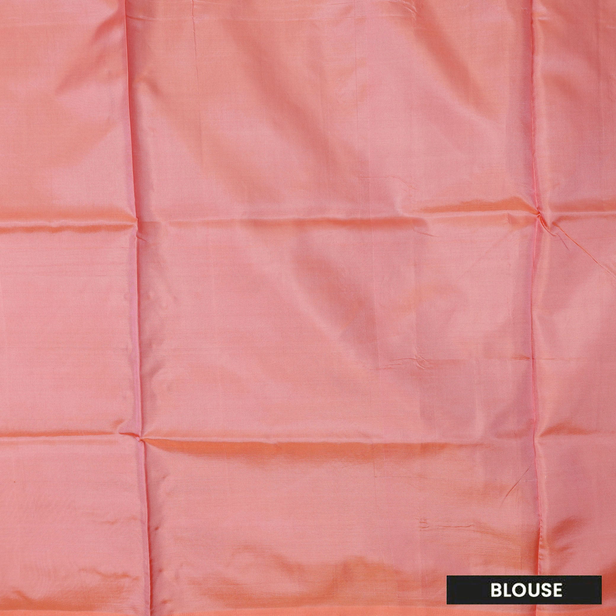 Grey With Peach Pallu Banana Pith Saree With Running Blouse