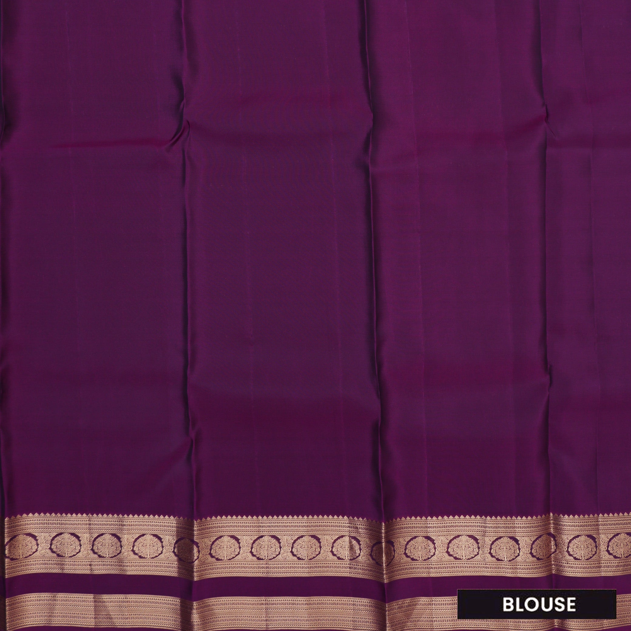 Dark Green With Dark Purple Gold Zari Yuvana Semi Soft Silk Saree