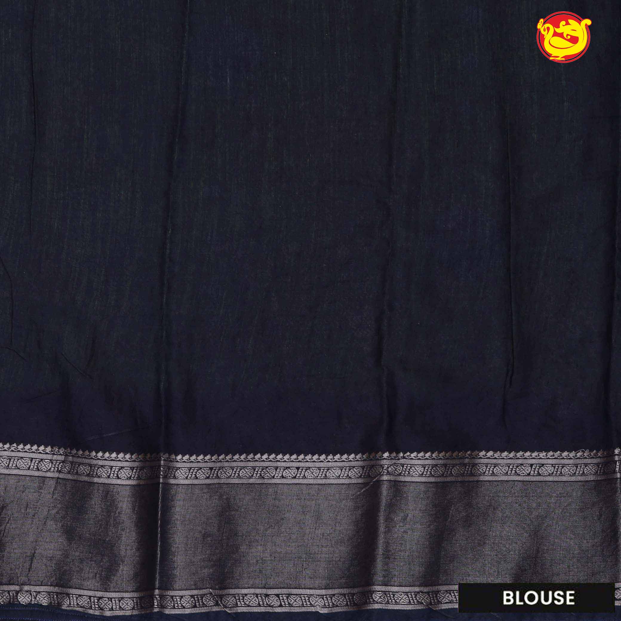 Green with midnight blue chanderi cotton saree with tie and dye prints