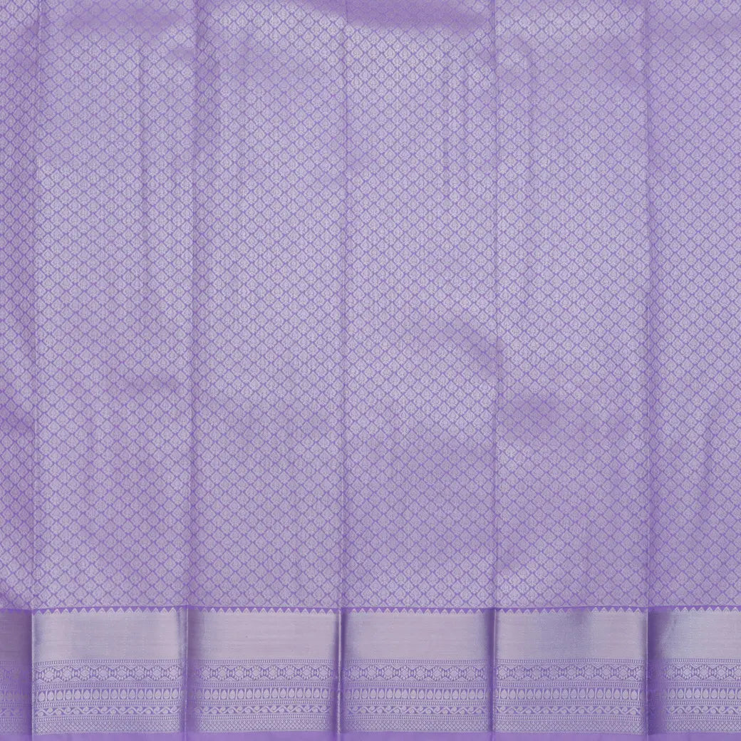 Lavender with Silver Art Silk Saree