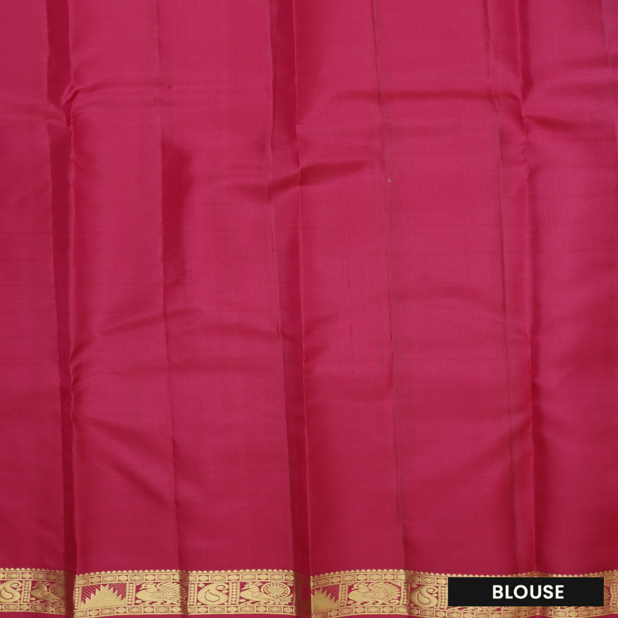 Dark Green With Pink Gold Zari Yuvana Semi Soft Silk Saree