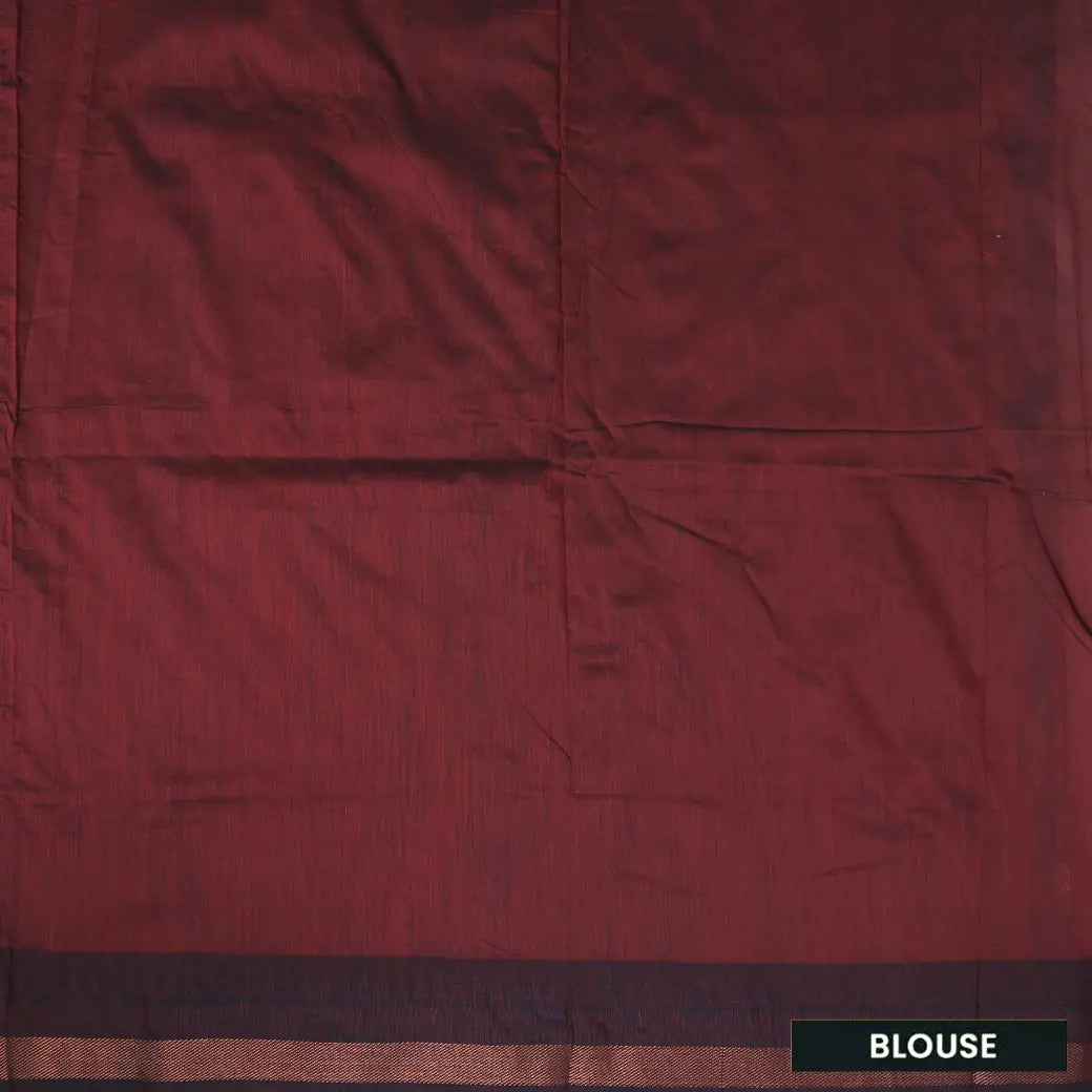 Green With Maroon Premium Quality Kalyani Cotton Saree
