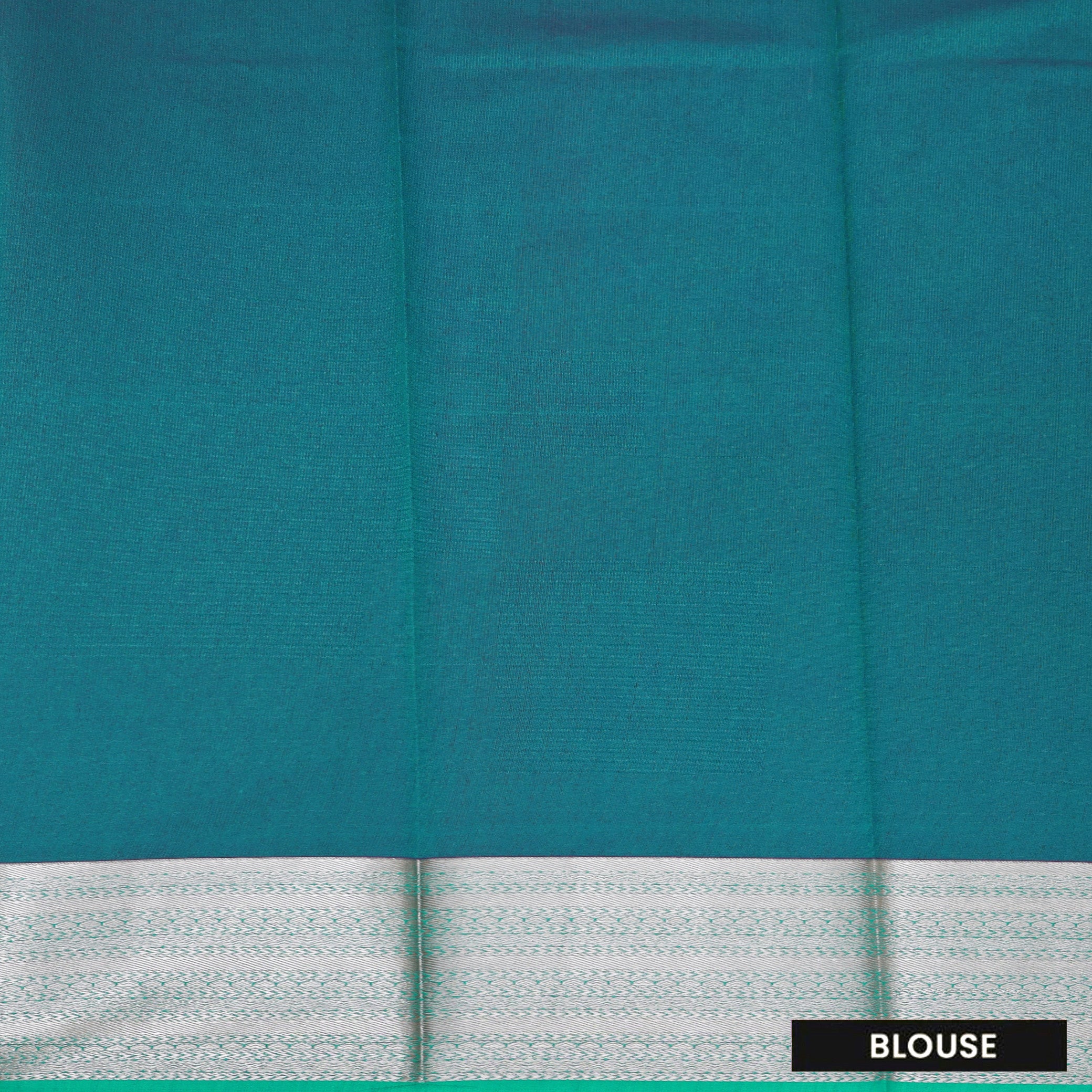 Rani Pink With Peacock Blue Silk Cotton Saree