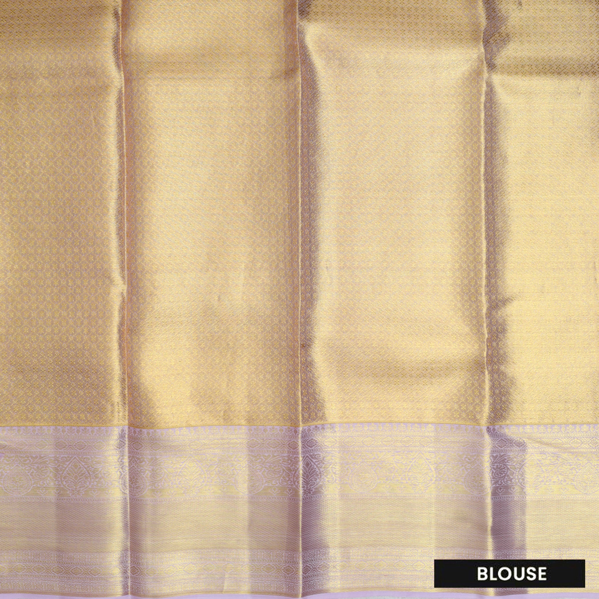 Golden Color With Light Pink Golden Zari Border Wedding Silk Saree