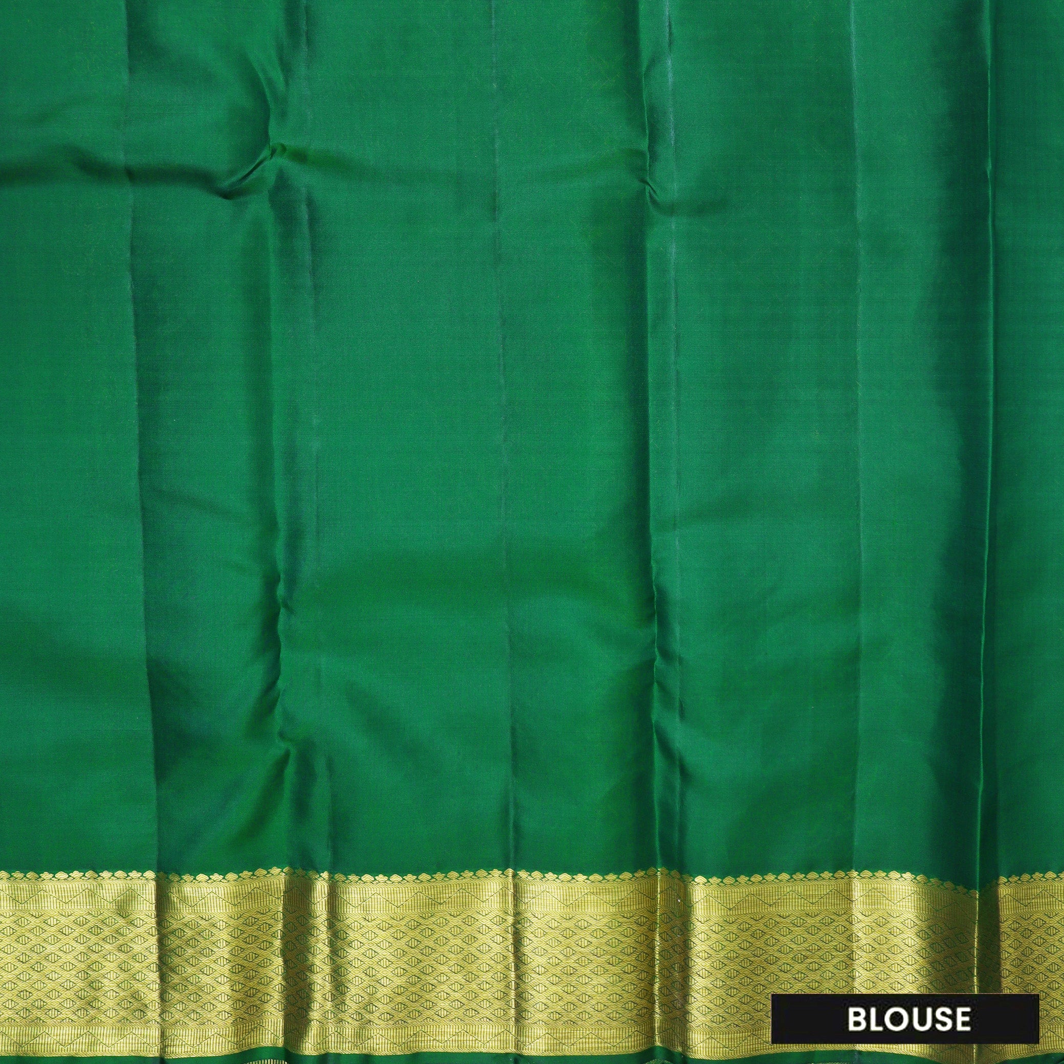 Green pure Kanchipuram silk saree