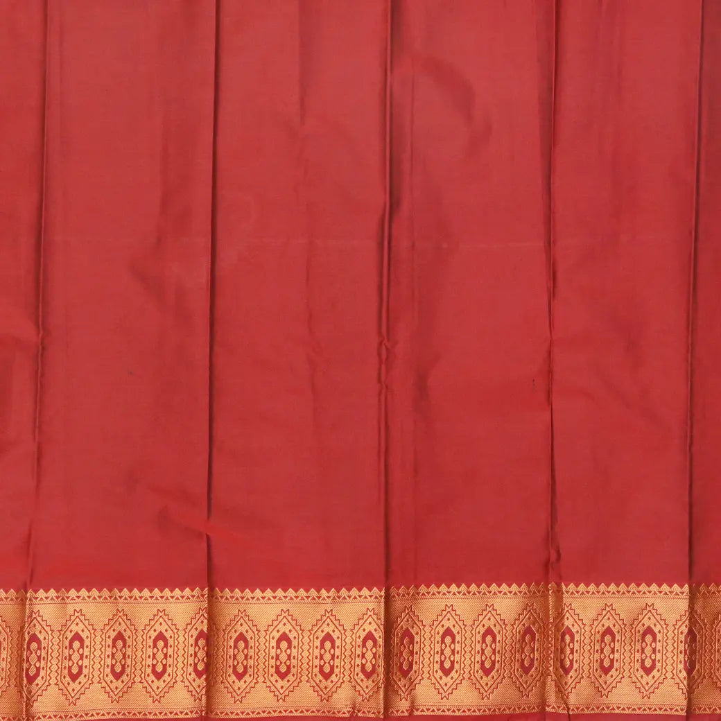Green with Maroon Art Silk Saree