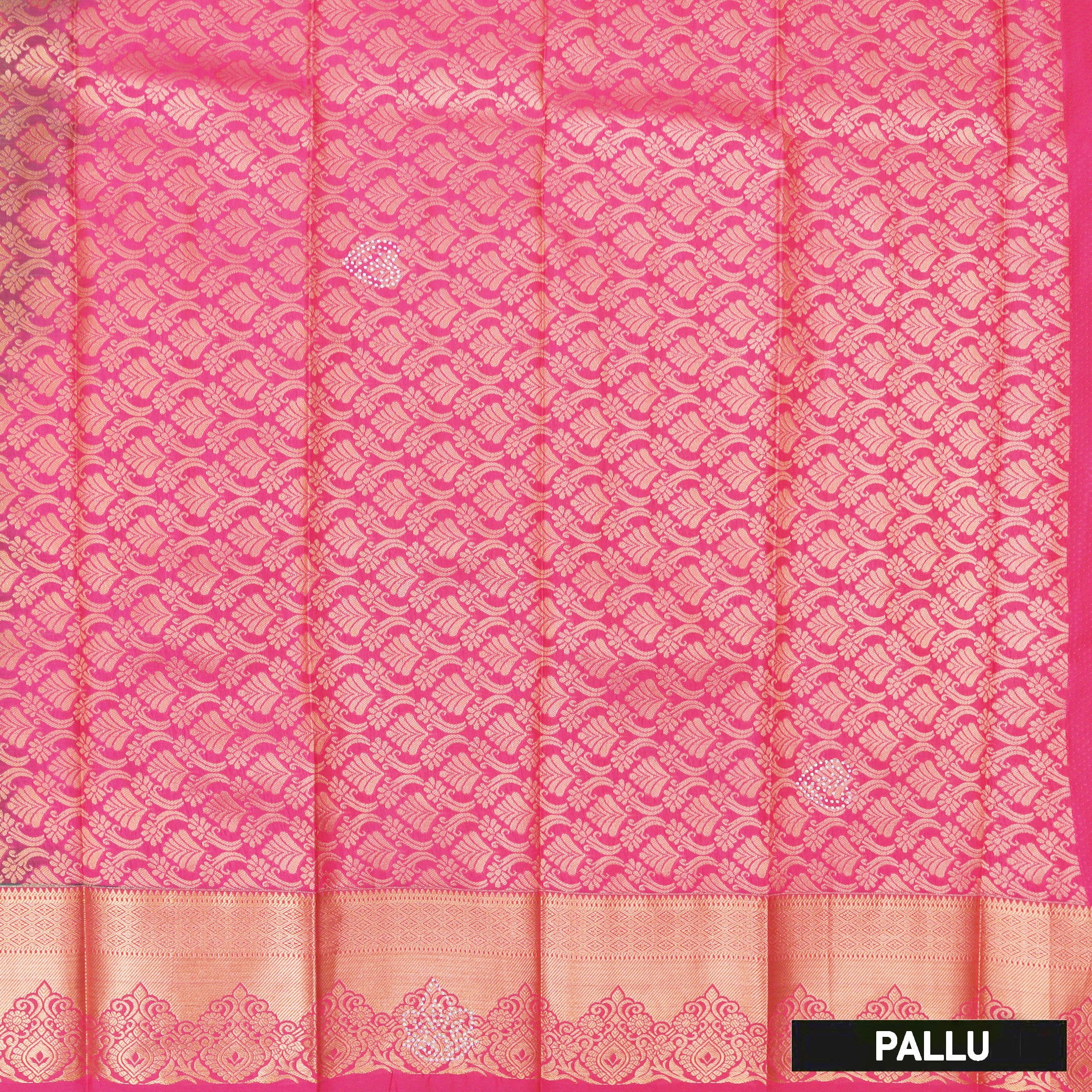 Green with Pink Art Silk Saree