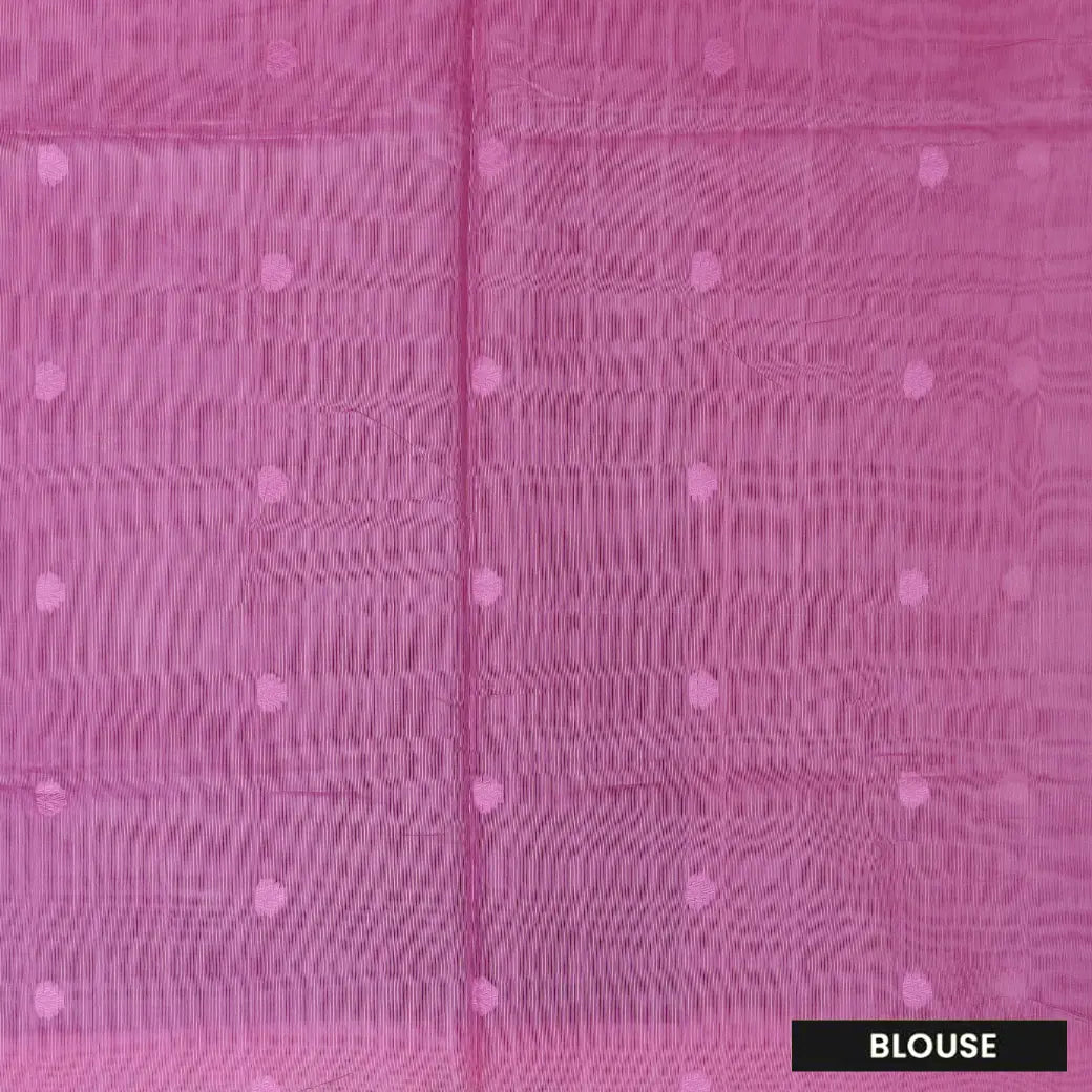 PURPLE WITH PINK Semi Burberry Silk Saree