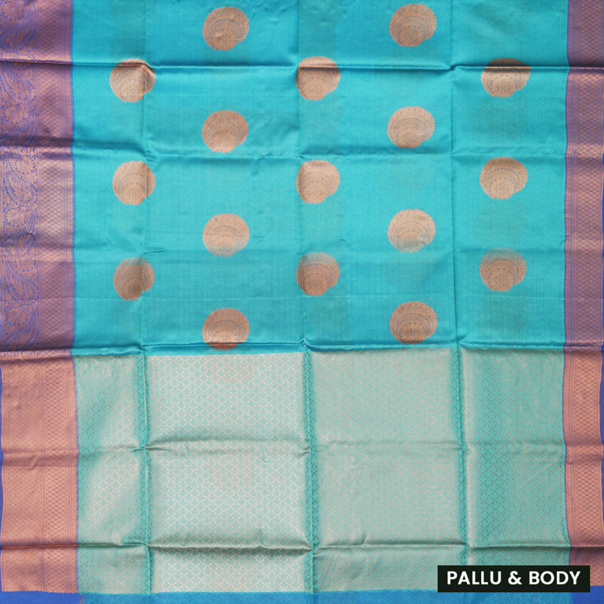 Blue Colour Fancy Weaving Saree