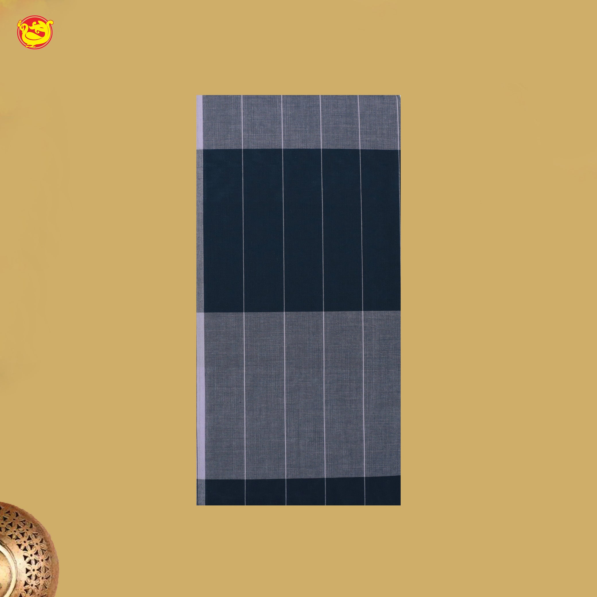 Men’s Checked Cotton Stitched Lungi