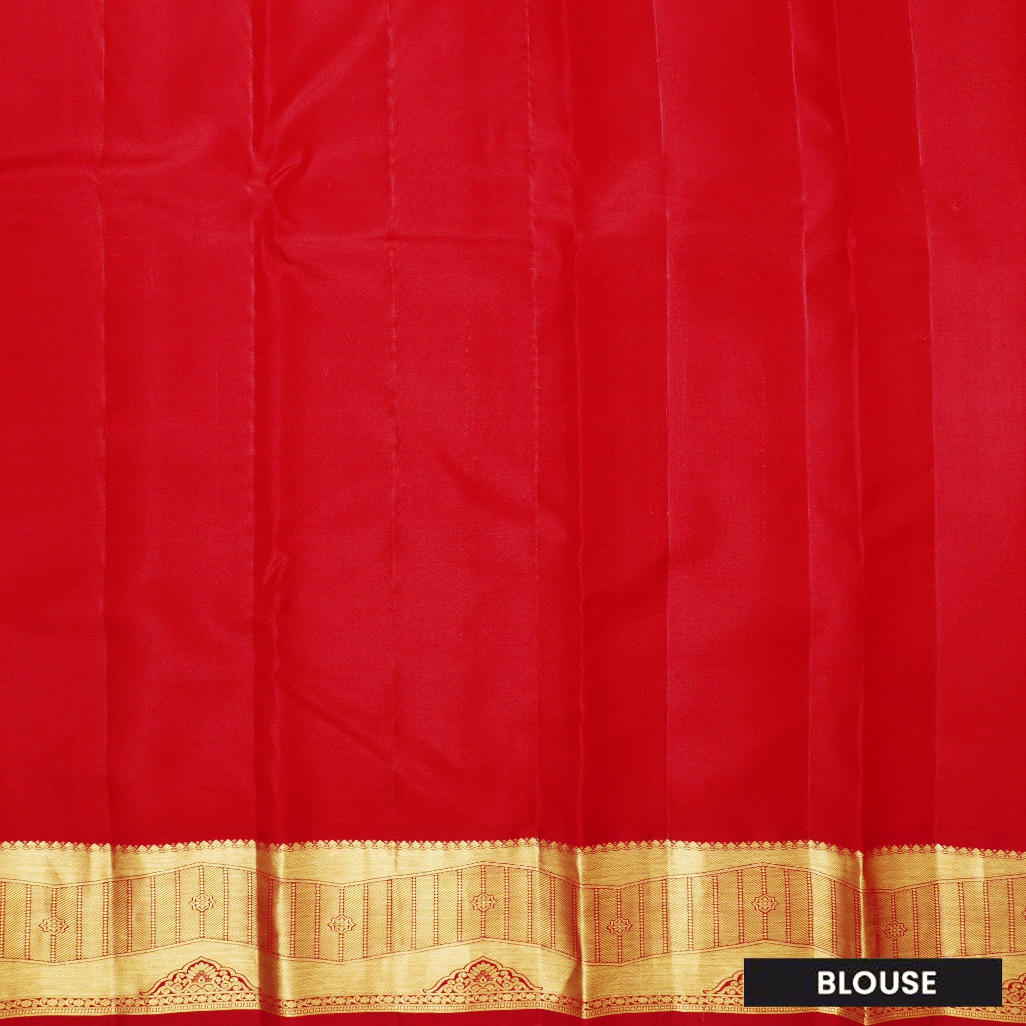 Red Color Golden Zari Border Wedding Silk Saree