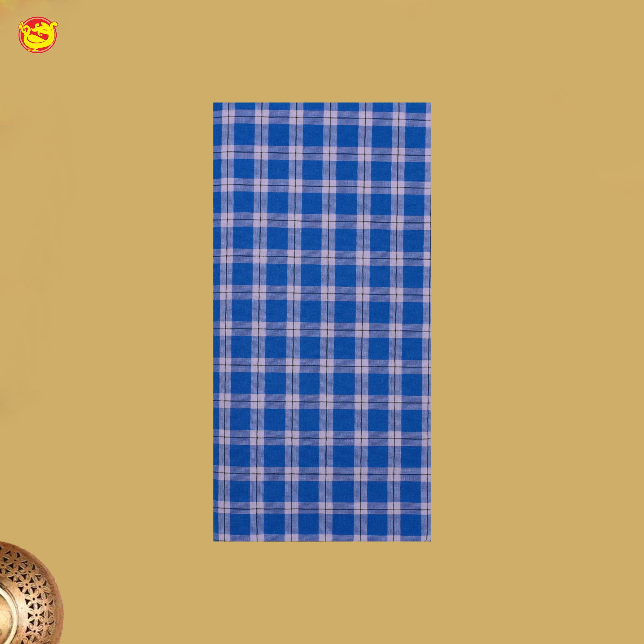Men’s Checked Cotton Stitched Lungi