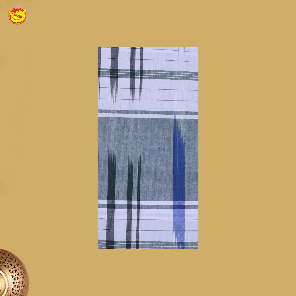 Men’s Checked Cotton Stitched Lungi